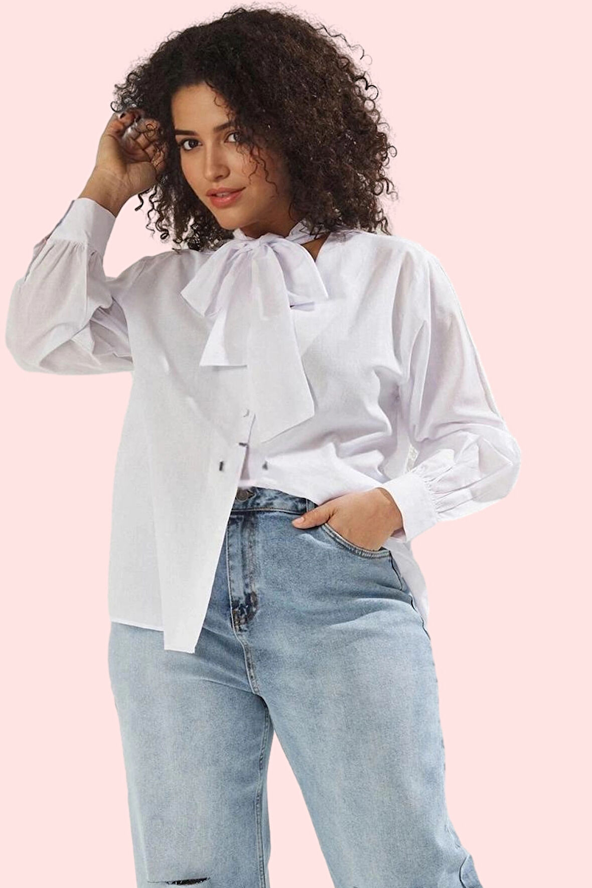 Kadın Uzun Kollu Dokuma Gömlek Büyük Beden Rahat Kalıp Günlük Stil Yaz Aylarının Vazgeçilmezi