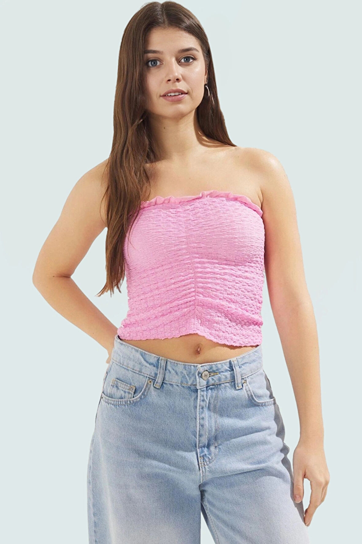 Nefes Alan Örme Bluz Fitted Kalıp Yazlık Rahat Ve Şık Trend Tasarım Uzun Ömürlü