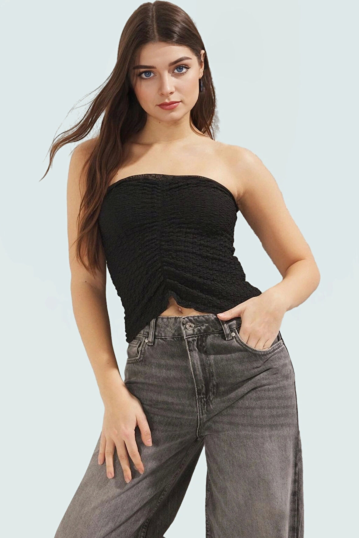 Nefes Alan Örme Bluz Fitted Kalıp Yazlık Rahat Ve Şık Trend Tasarım Uzun Ömürlü