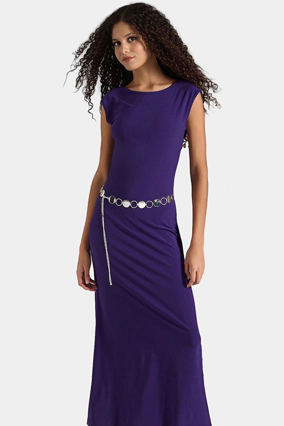 Yazlık Maxi Elbise Sırt Dekolteli Bodycon Örme Kumaş Trend Tasarım Dayanıklı Malzeme