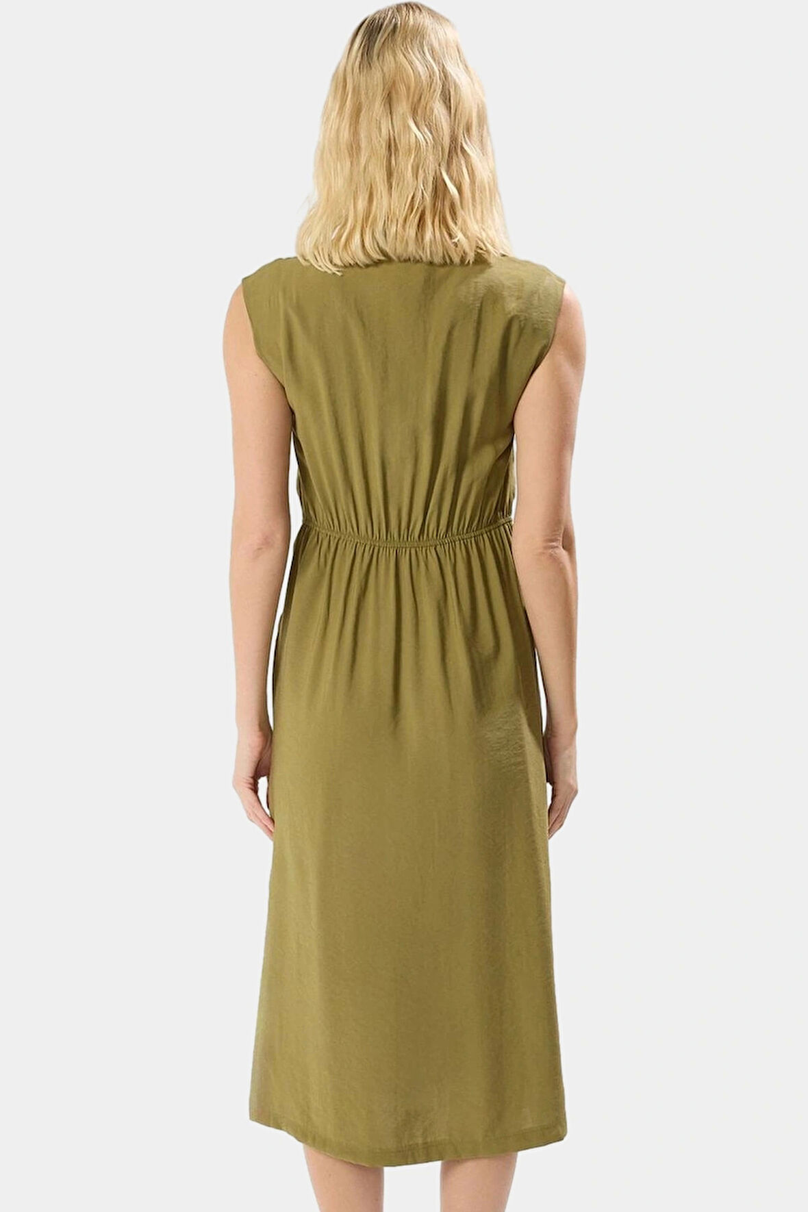 Renk Modal Midi Gömlek Elbise Günlük ve Şık Kombinler İçin Dayanıklı Malzeme Kaliteli İşçilik