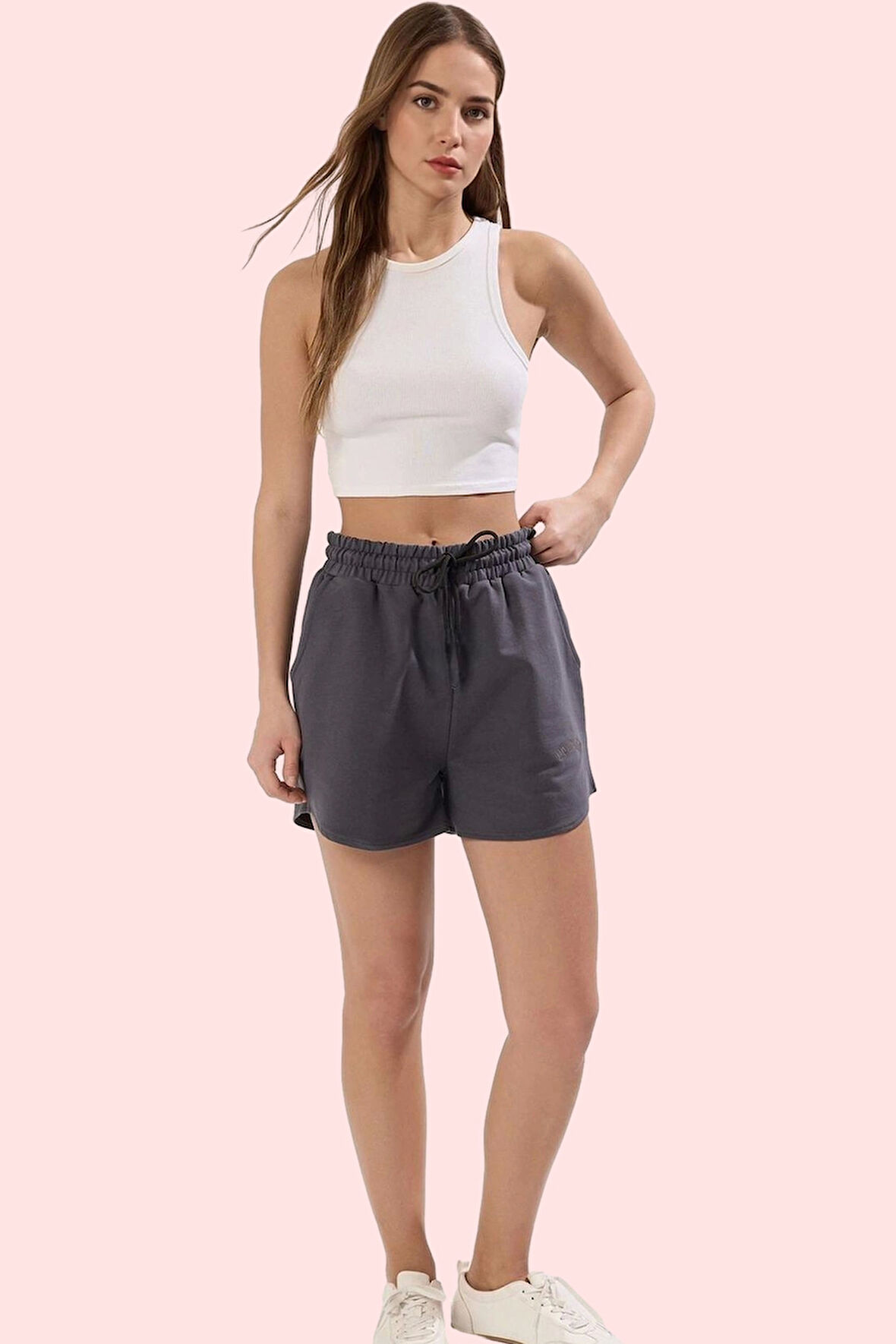 Kadın Kısa Boy Şort Pamuk Lastikli Bel Rahat Günlük Özel Günler Yaz Aylarının Vazgeçilmezi