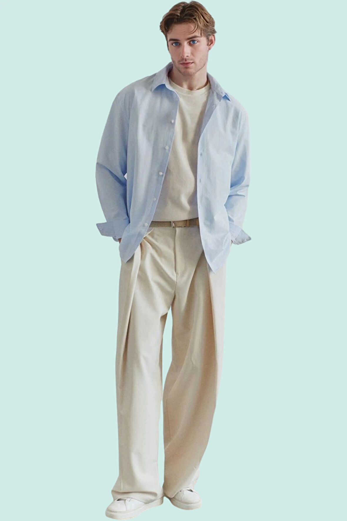 Erkek Modern Dokuma Pamuk Polyester Nakışlı Gömlek Yaz Mevsimine Özel Stilin Buluştuğu Yer