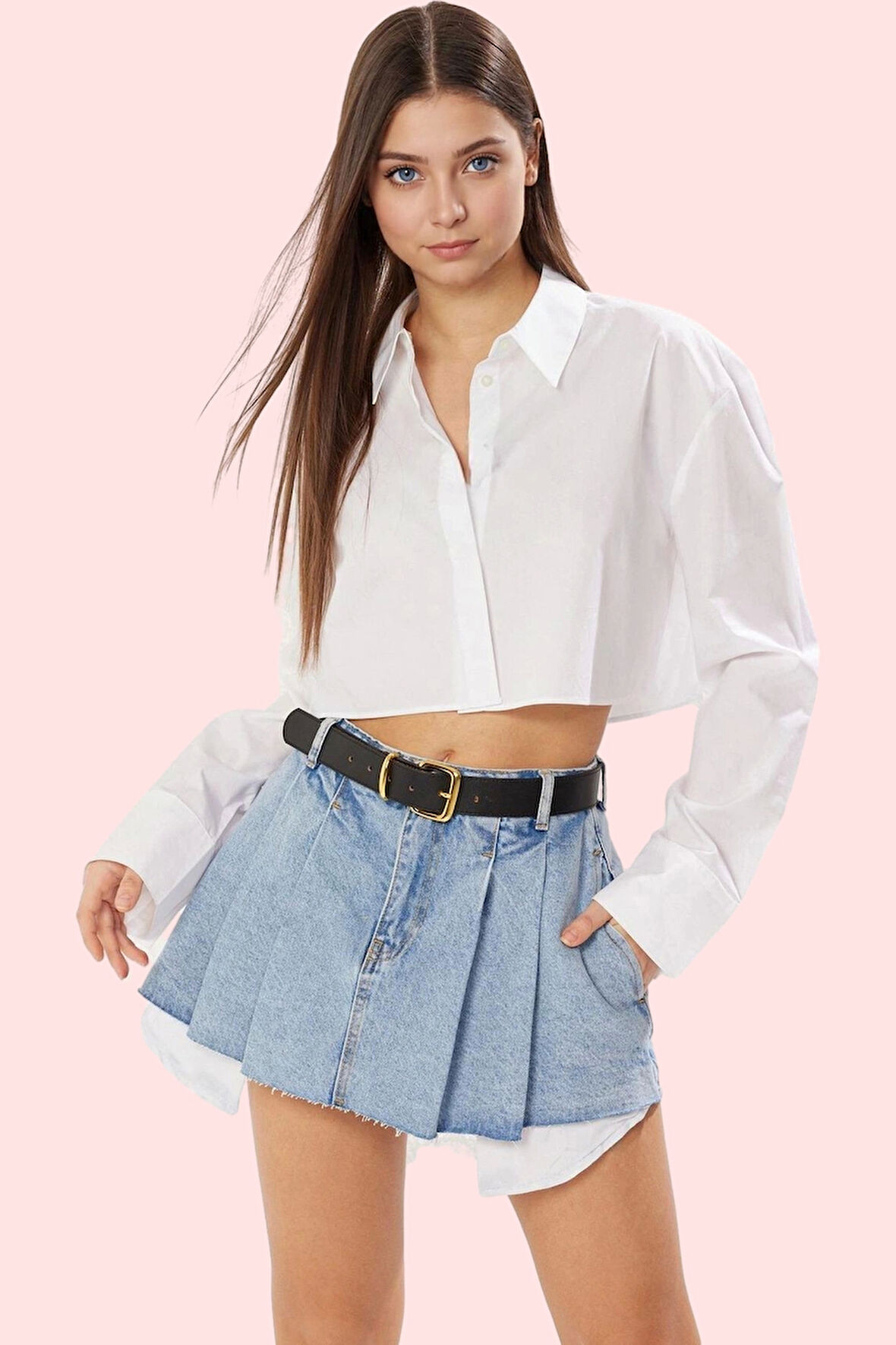 Kadın Denim Şort Etek Kısa Boy Pamuk Günlük Kombinler İçin Hafta Sonu Yaz Aylarının Vazgeçilmezi