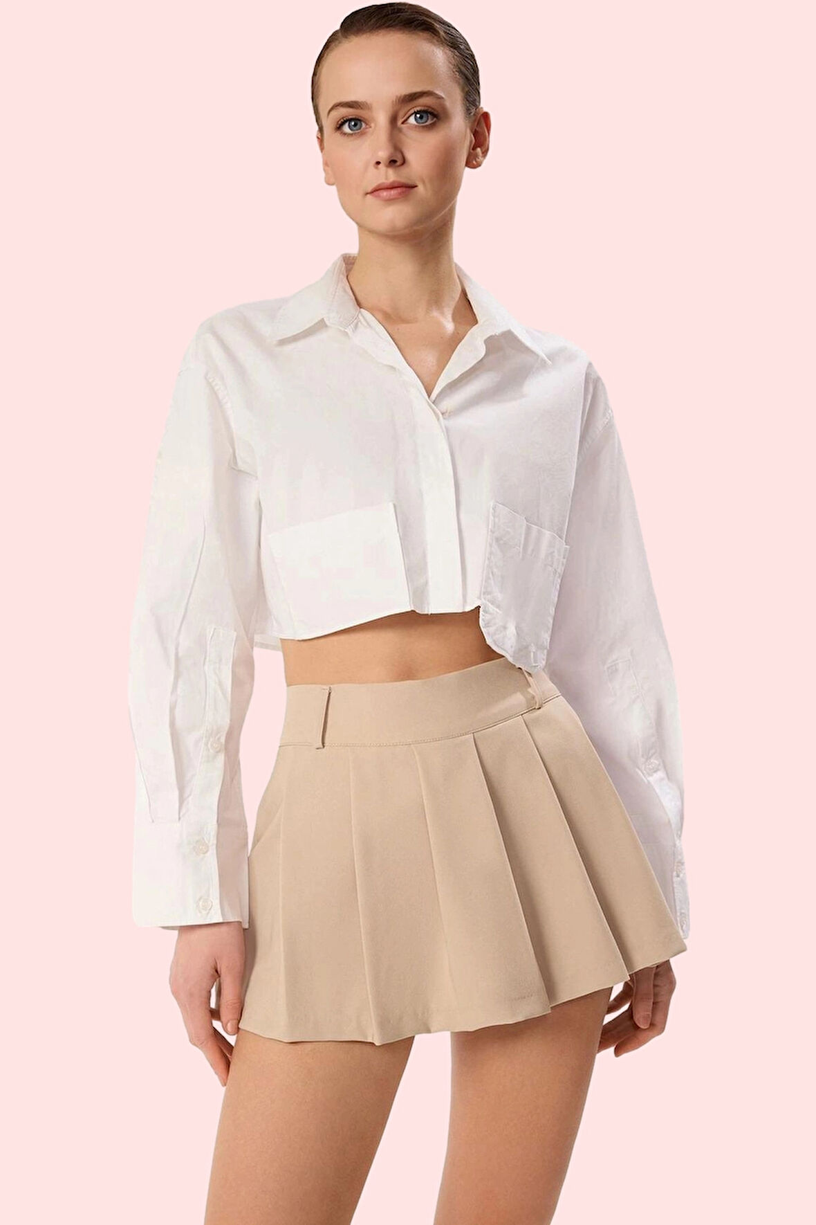 Kadın Kısa Boy Finike Dokuma Piliseli Şort Etek Rahat Günlük Hafta Sonu Yaz Aylarının Vazgeçilmezi