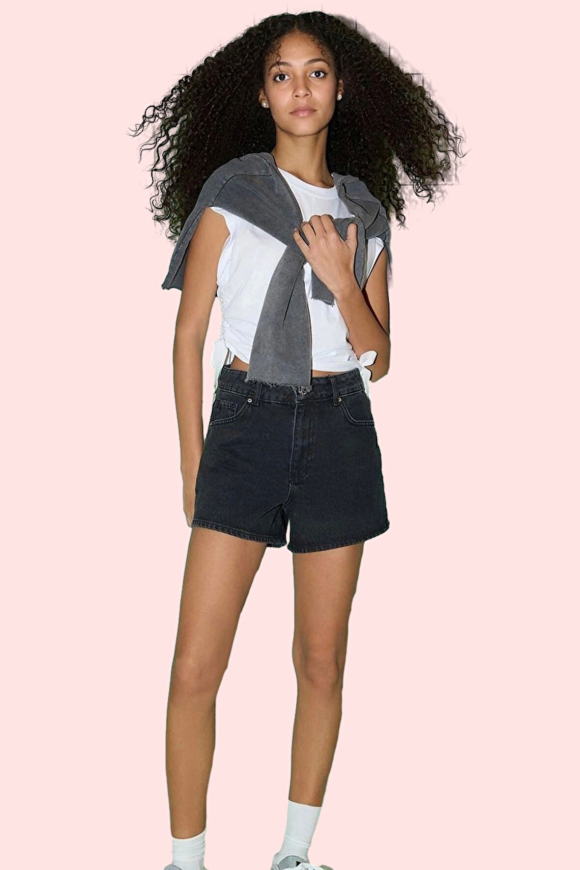 Kadın Şort Denim Düz Desen Pamuklu Kısa Boy Geniş Paça Günlük Tarz Yaz Aylarının Vazgeçilmezi