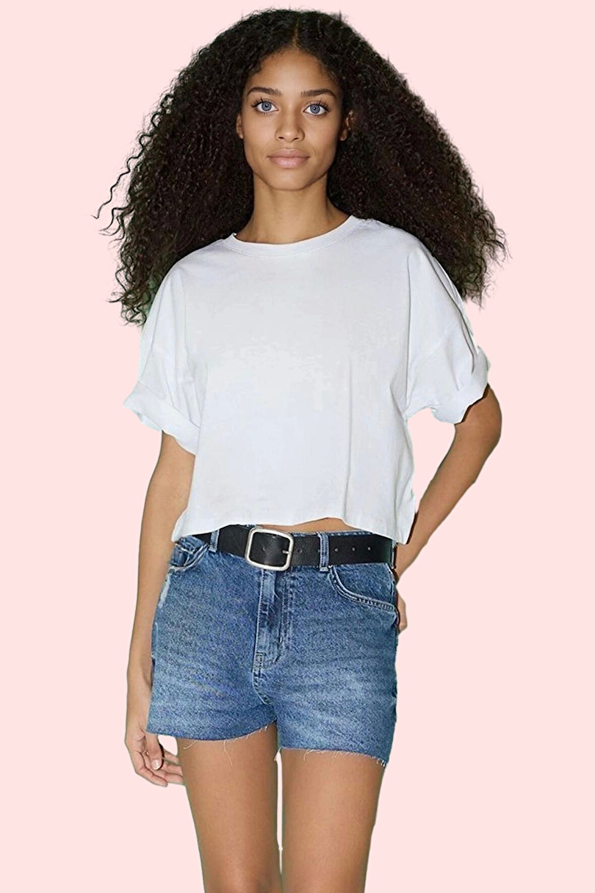 Kadın Pamuk Denim Mini Şort Normal Bel Düz Desen Rahat Günlük Kullanım Yaz Aylarının Vazgeçilmezi