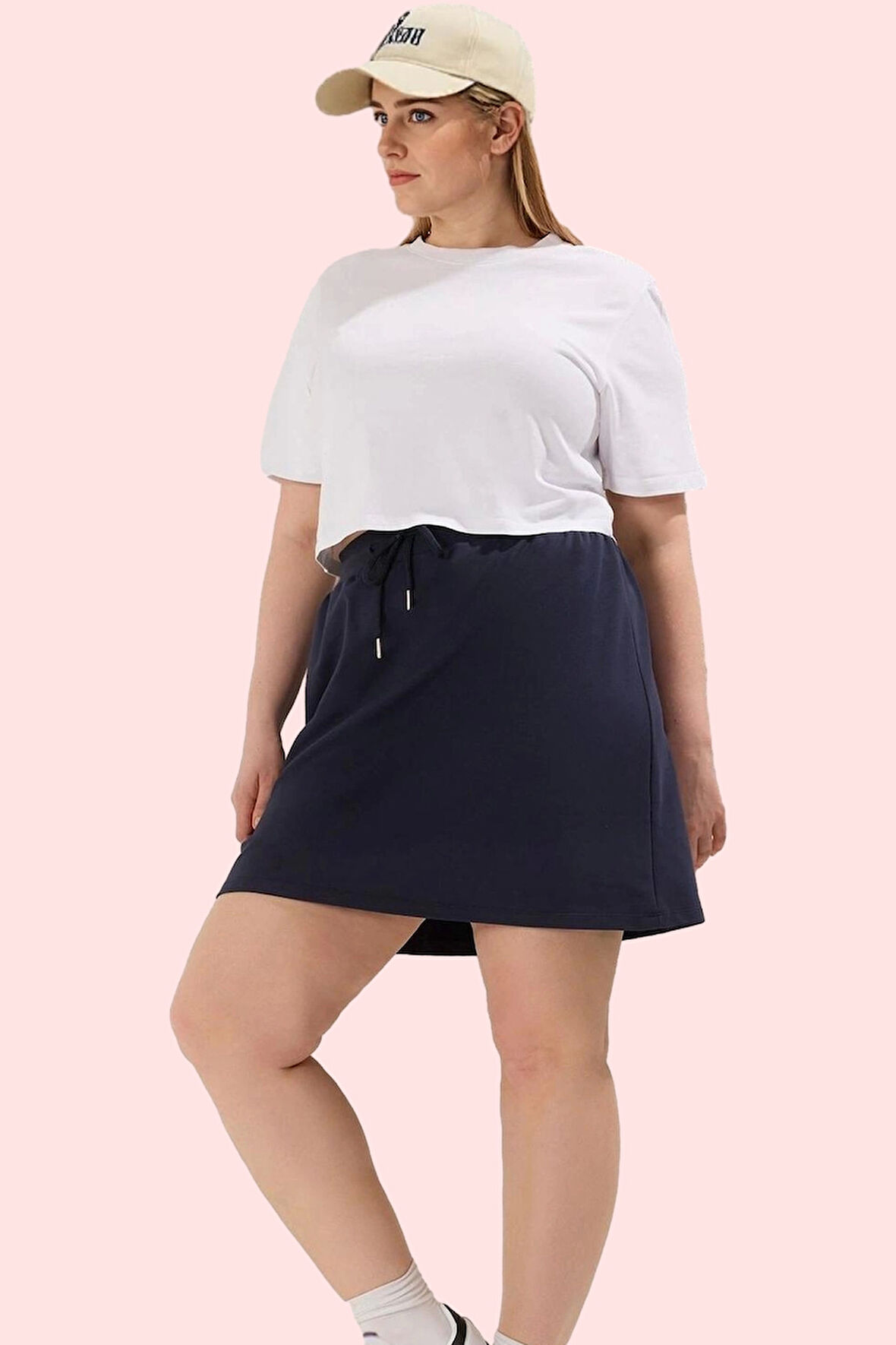 Kadın Günlük Örme Etek Yüksek Bel Straight Siluet Rahat Hafta Sonu Yaz Aylarının Vazgeçilmezi