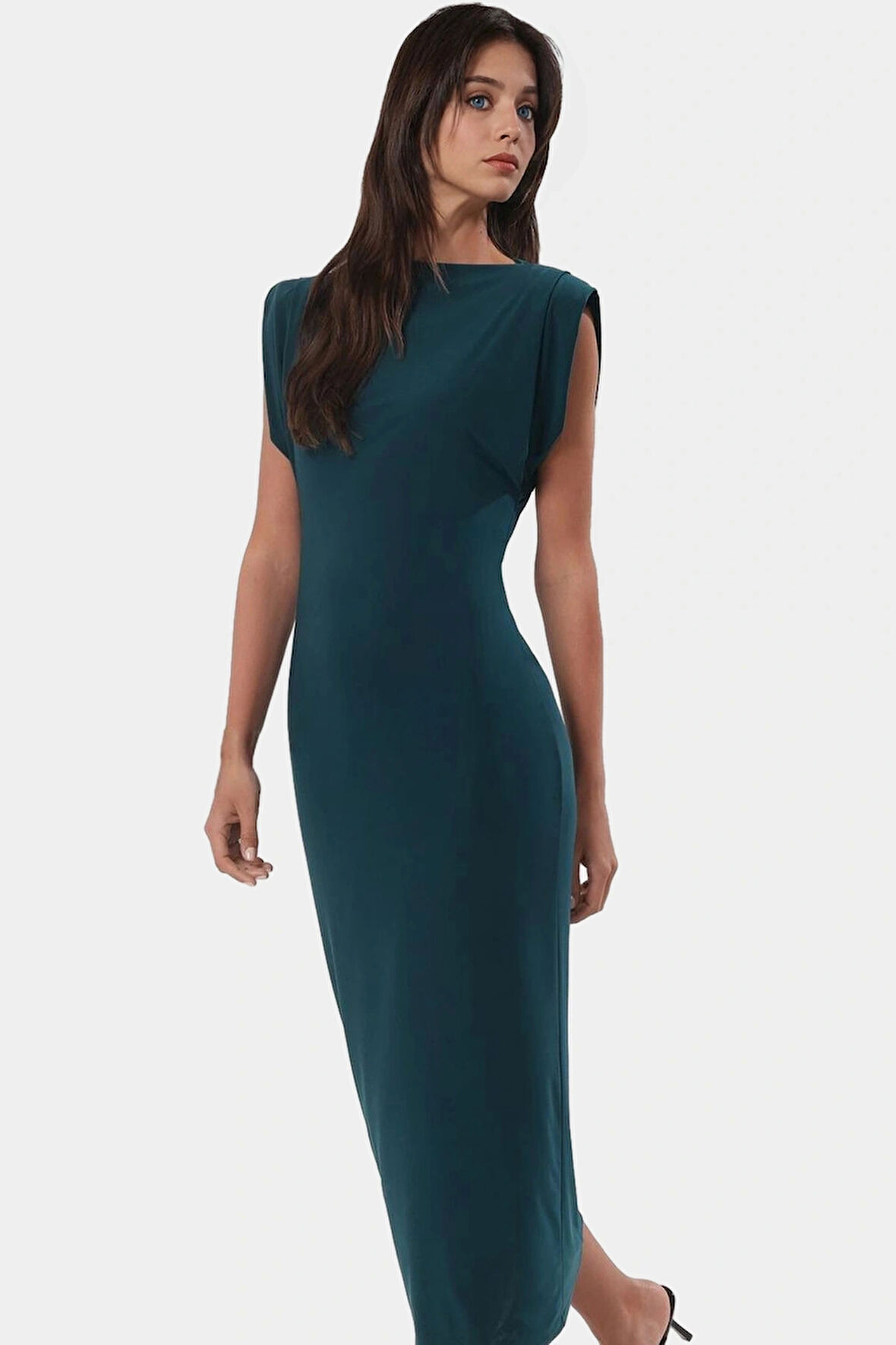 Maxi Bodycon Elbise Örme Kolsuz Rahat Yazlık Uzun Ömürlü Yüksek Kalite Seçkin Malzeme