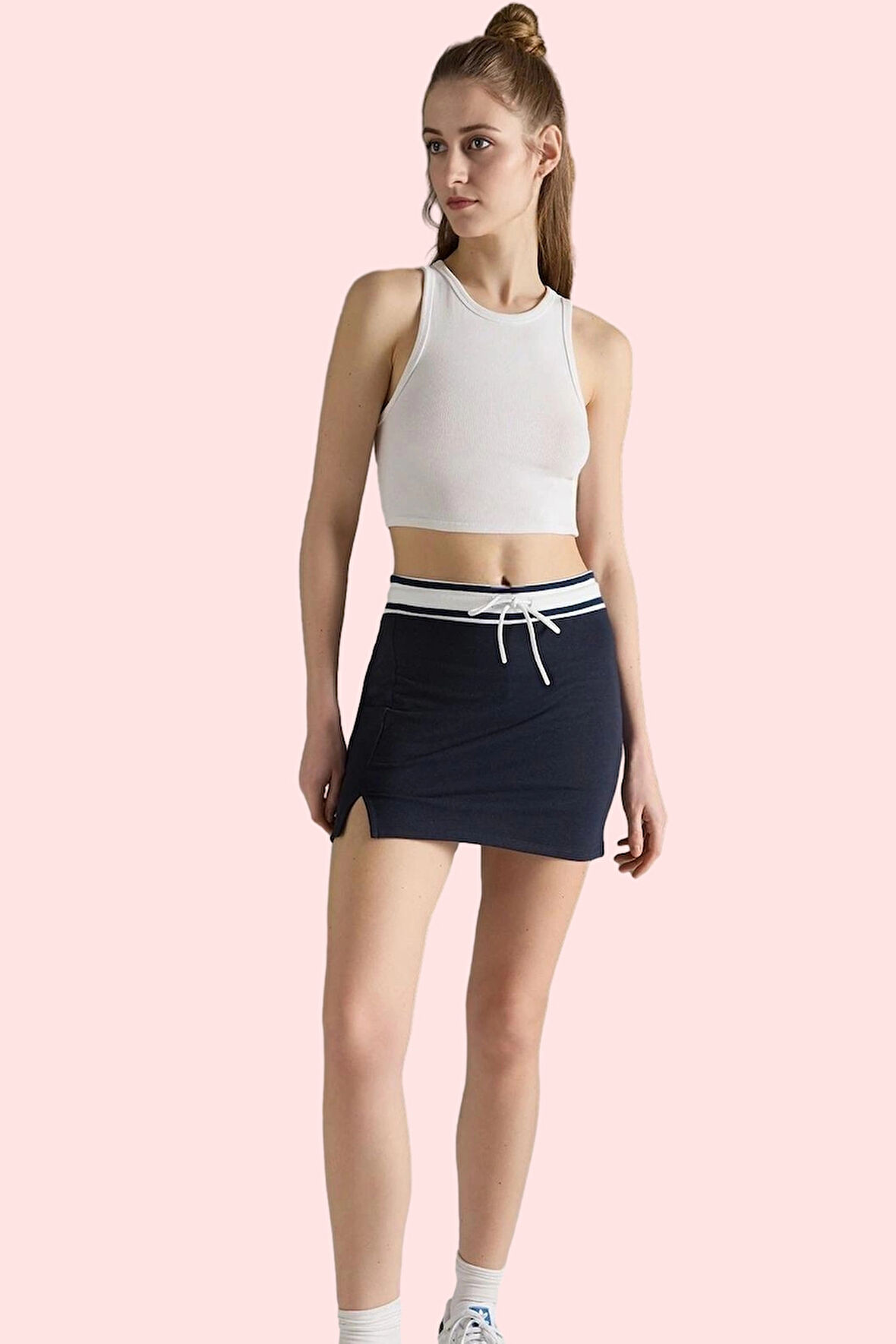 Kadın Beli Lastikli Mini Şort Etek Yazlık Casual Günlük Kombinler İçin Yaz Aylarının Vazgeçilmezi