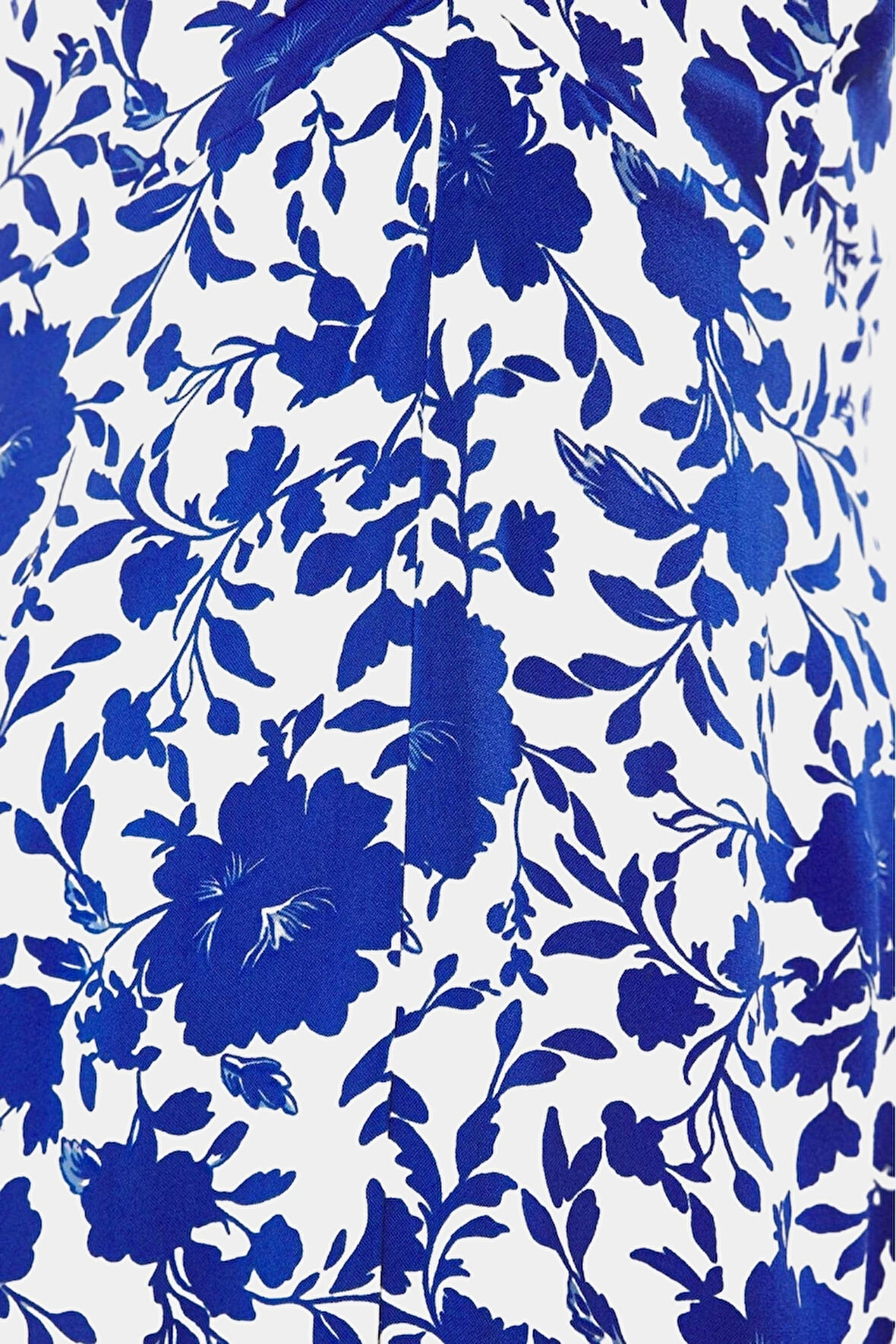 Dokuma Viskoz Midi Elbise Skater Kalıp V Yaka Çiçek Desen Rahat Yazlık Zarifane Tasarım