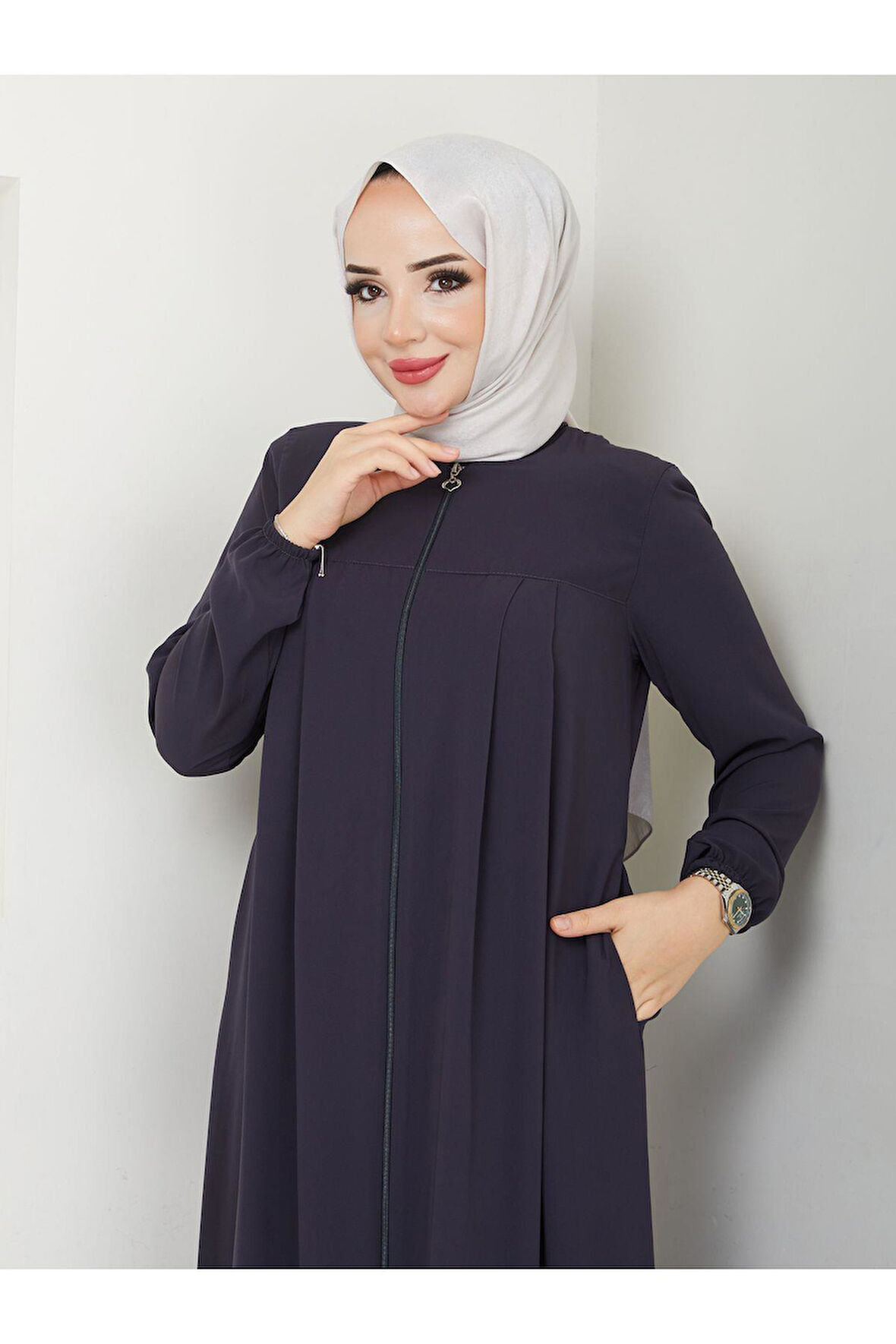 Gündelik Hac Ve Umrelik Robalı Medine Ipeği Yazlık Ferace