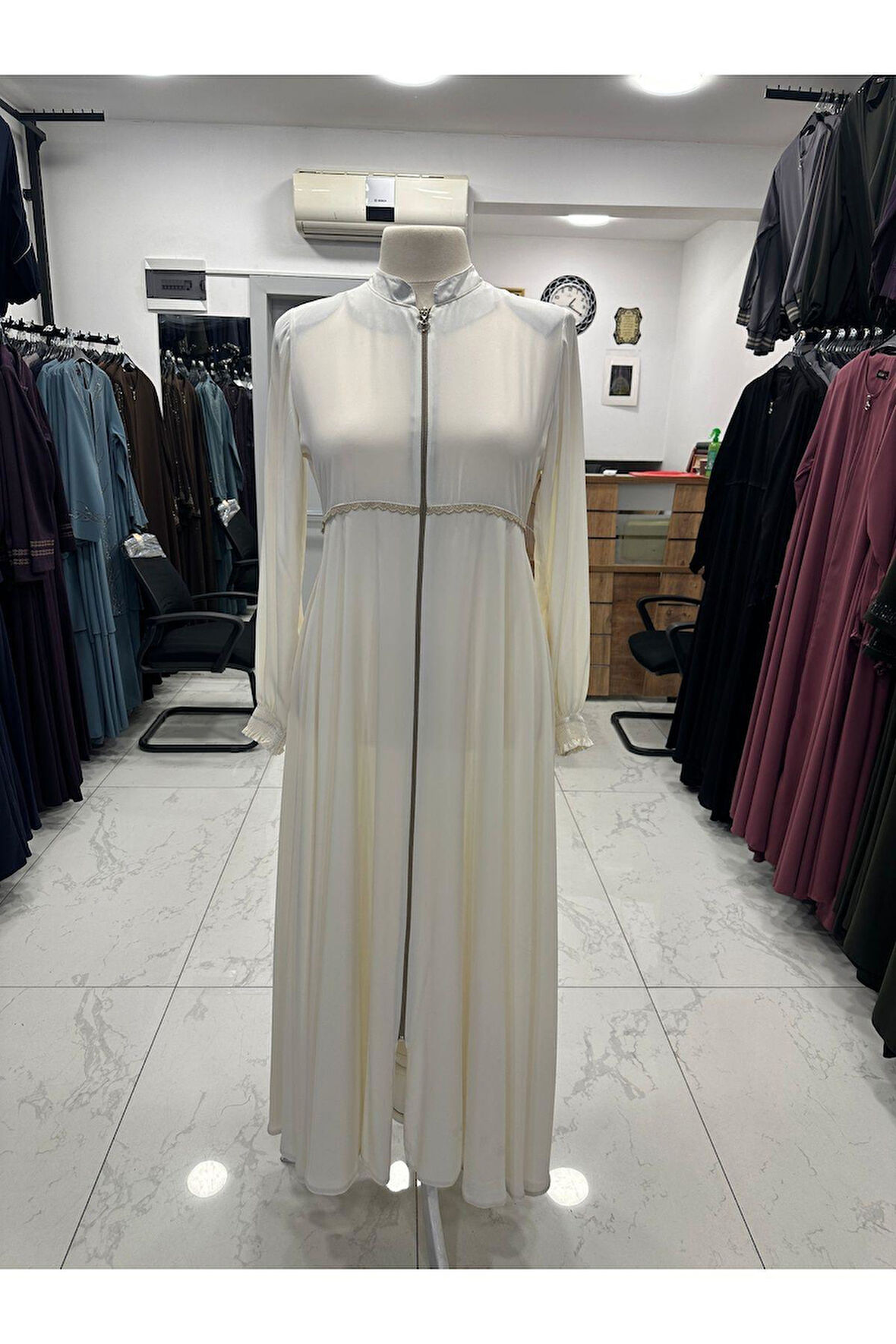 Gündelik Hac Ve Umrelik Mevlana Ortası Işlemeli Ferace