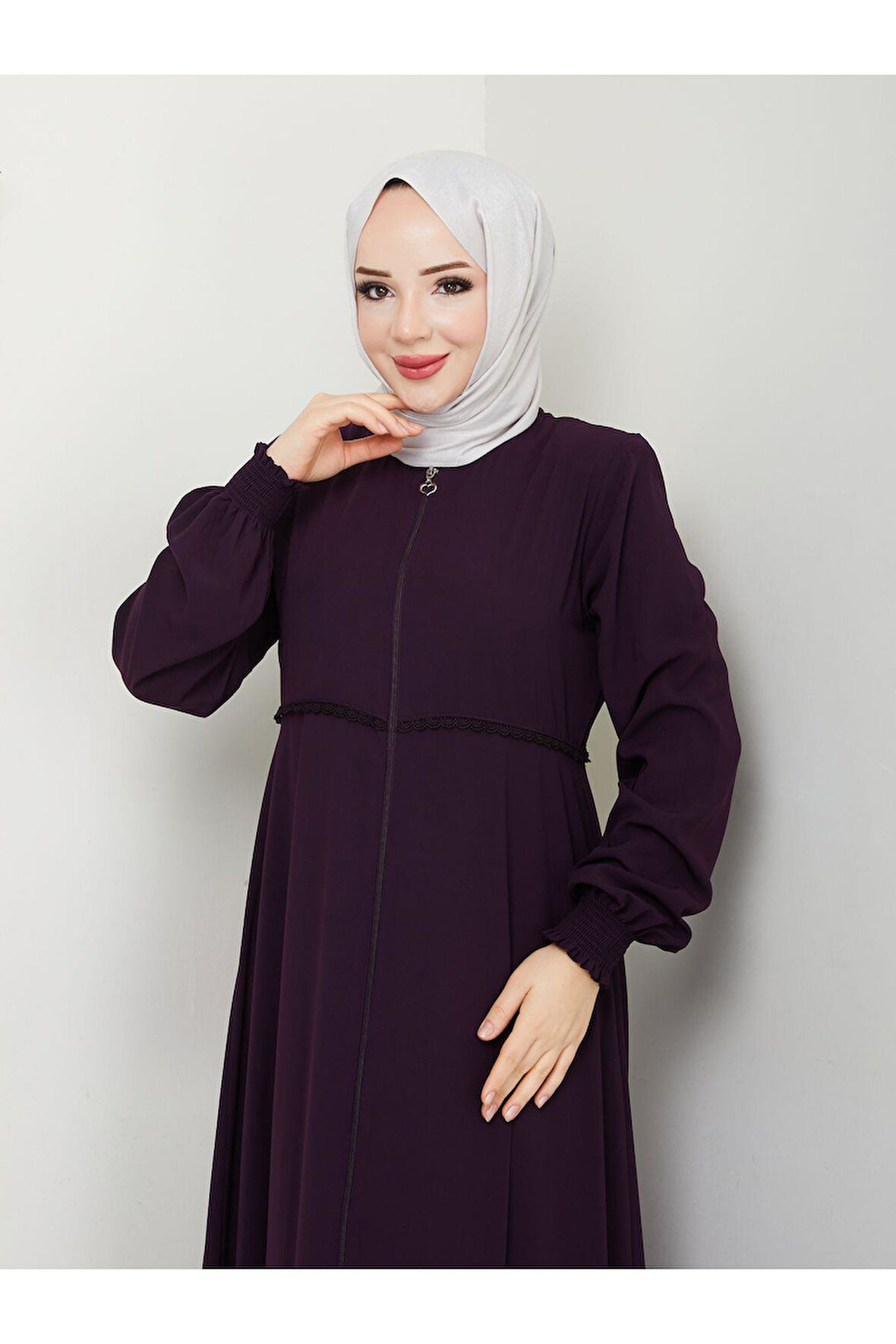 Gündelik Hac Ve Umrelik Mevlana Ortası Işlemeli Ferace