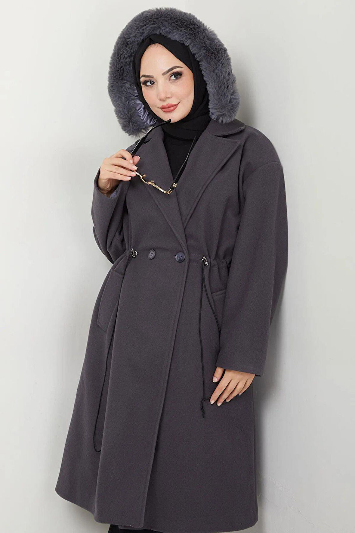 KAPÜŞONLU KAŞE MONT 120 CM