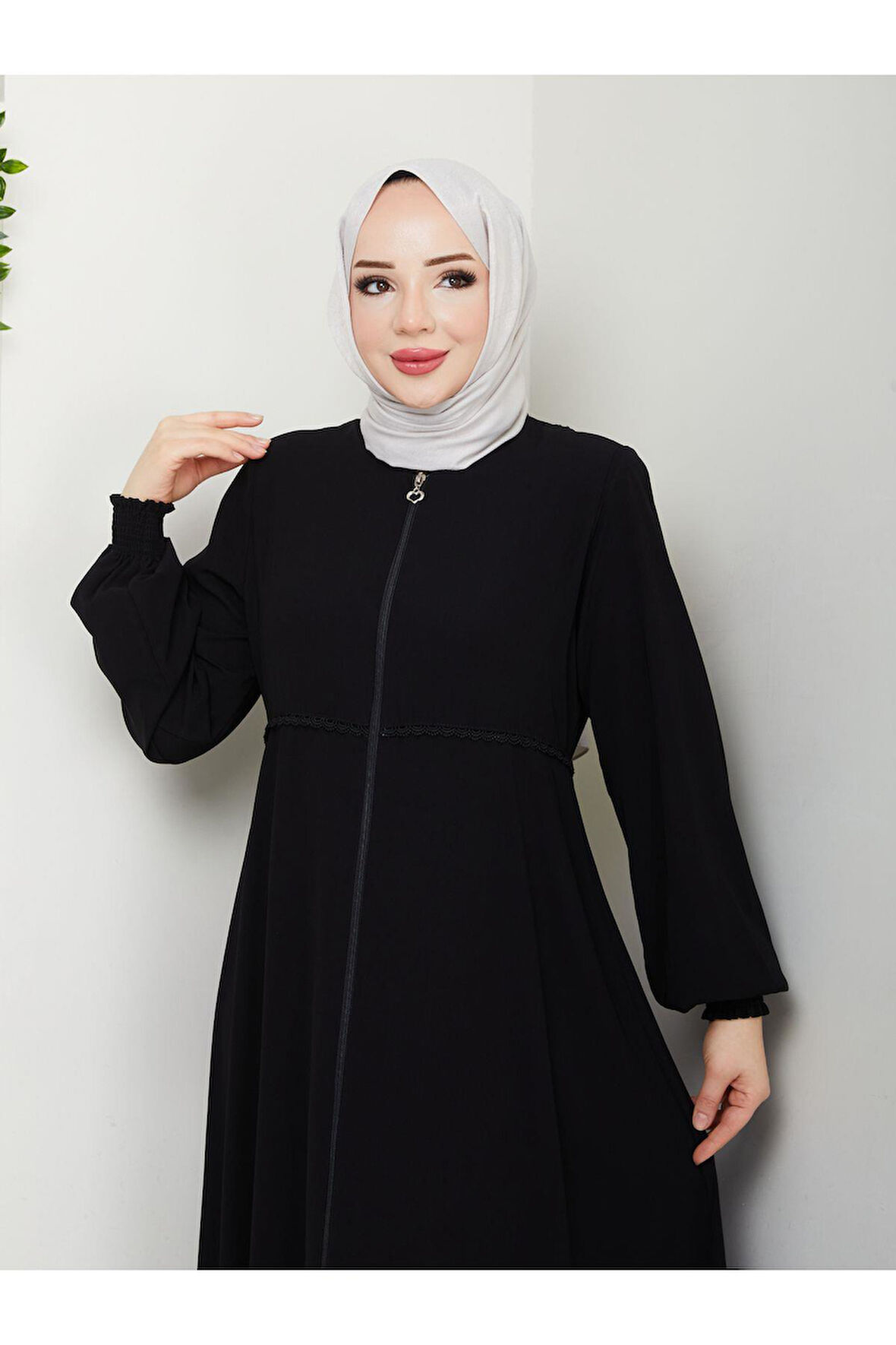 Gündelik Hac Ve Umrelik Mevlana Ortası Işlemeli Ferace