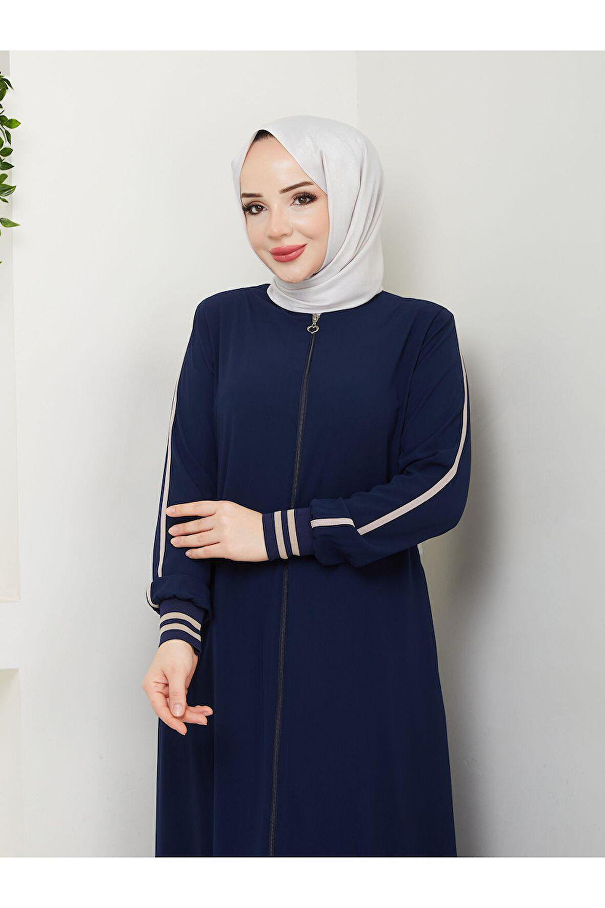 Gündelik Hac Ve Umrelik Ribanalı Şeritli Ferace