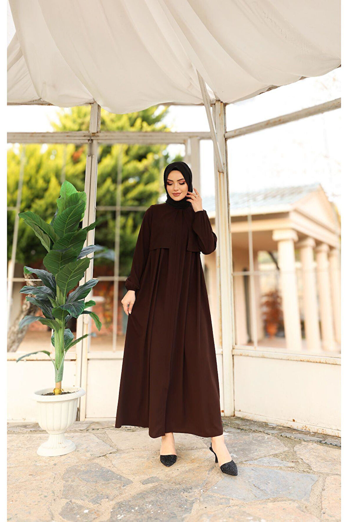 Hac Ve Umrelik Cepkenli Medine Ipeği Ferace