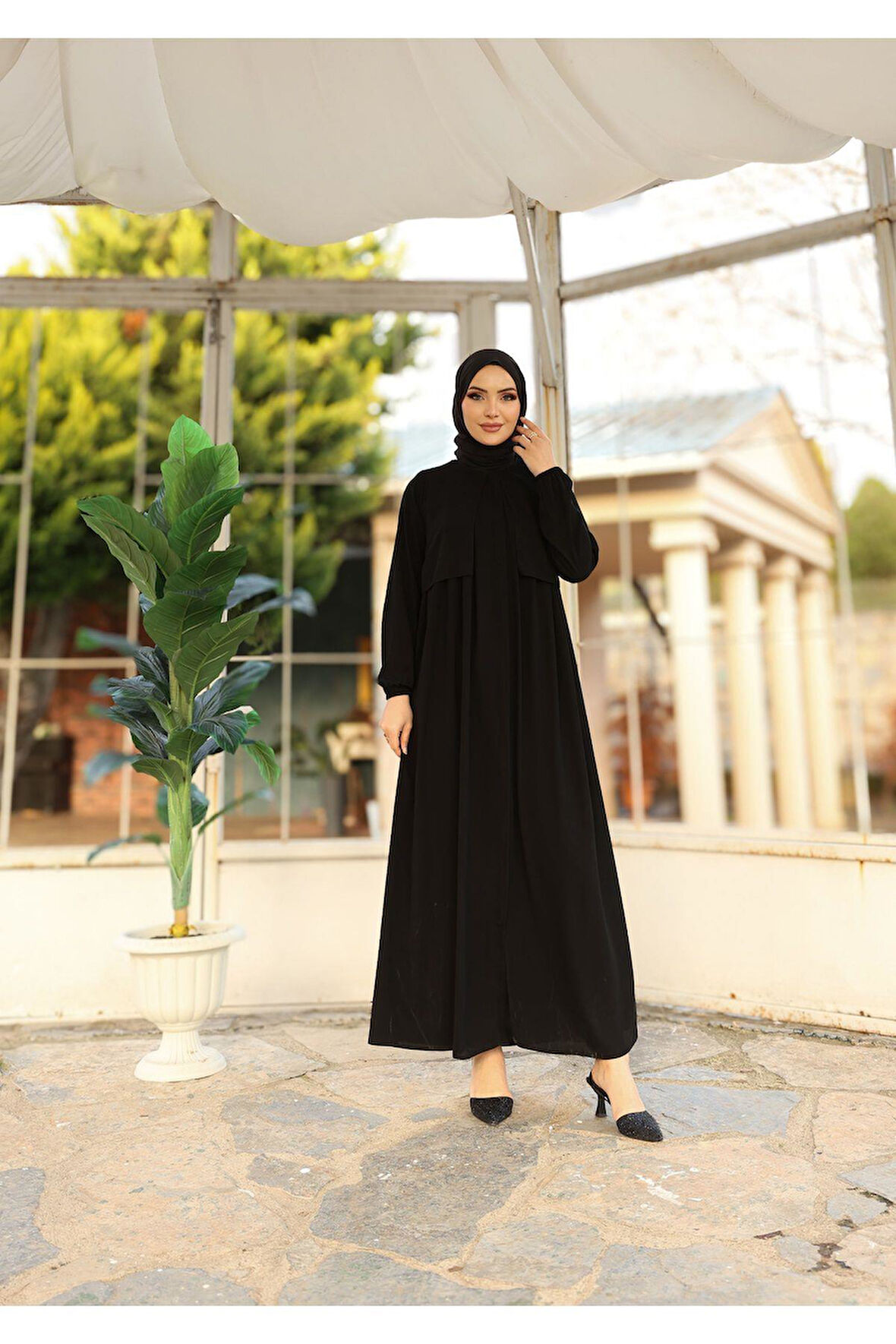 Hac Ve Umrelik Cepkenli Medine Ipeği Ferace