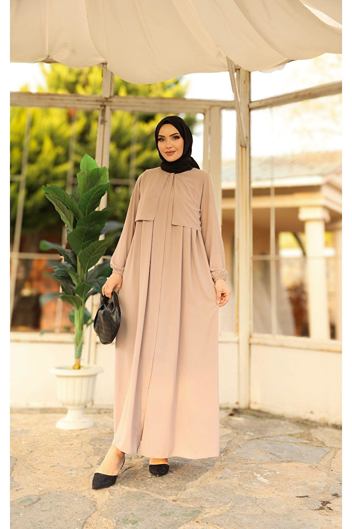 Hac Ve Umrelik Cepkenli Medine Ipeği Ferace