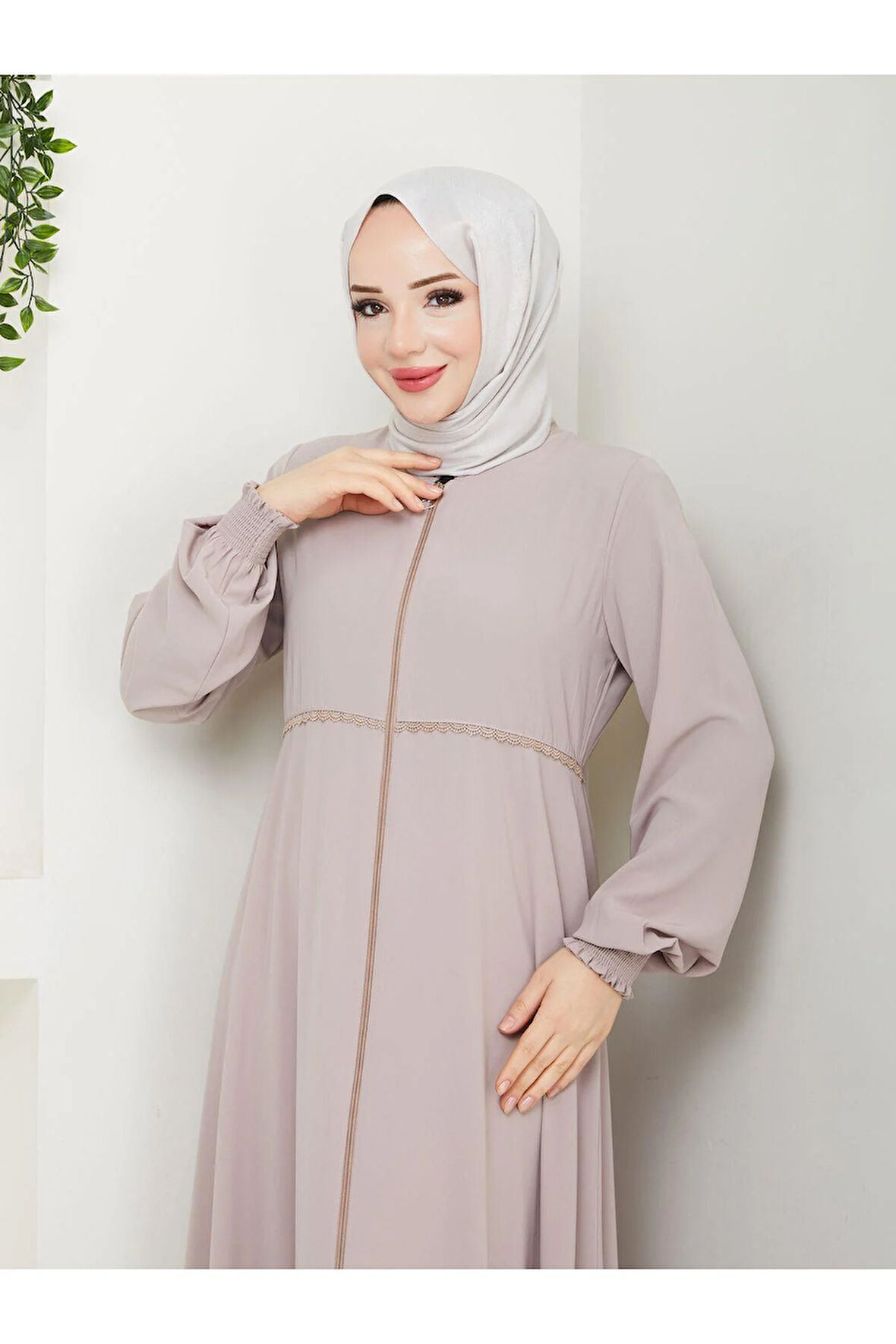 Gündelik Hac Ve Umrelik Mevlana Ortası Işlemeli Ferace