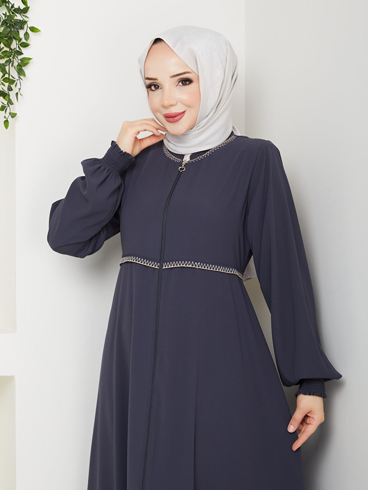 Gündelik Hac Ve Umrelik Nakışlı Mevlana Ferace