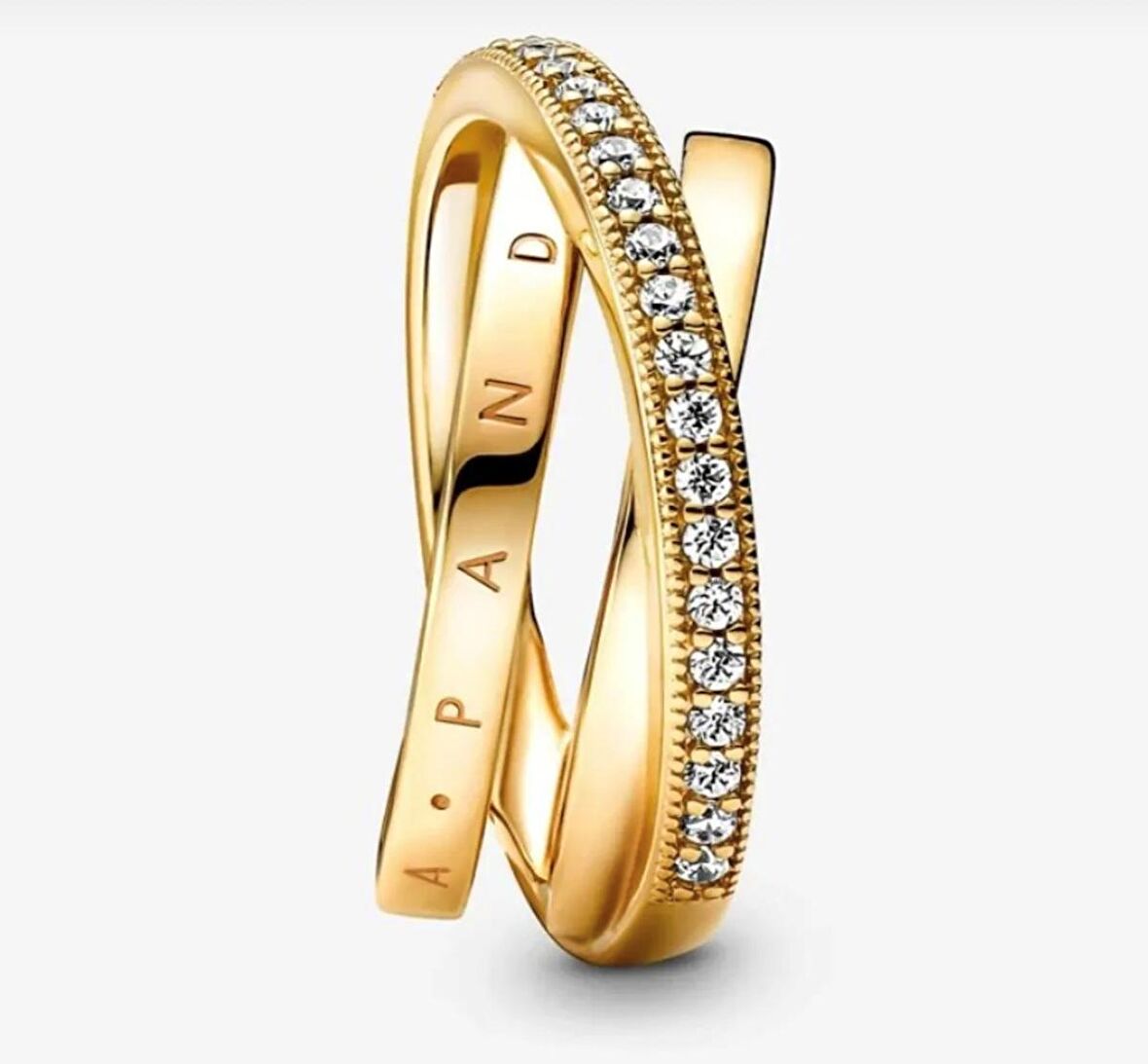 P.Yükseltilmiş Kalp Yüzük Gold Renk