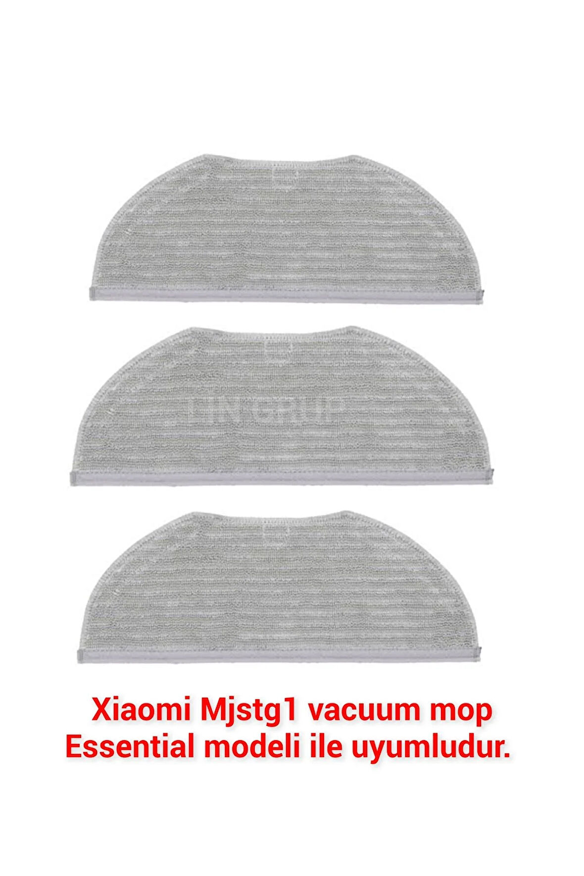 Xiaomi Mi Robot vacuum mop Essential modeli ile uyumlu mop paspas bezi 3 adet