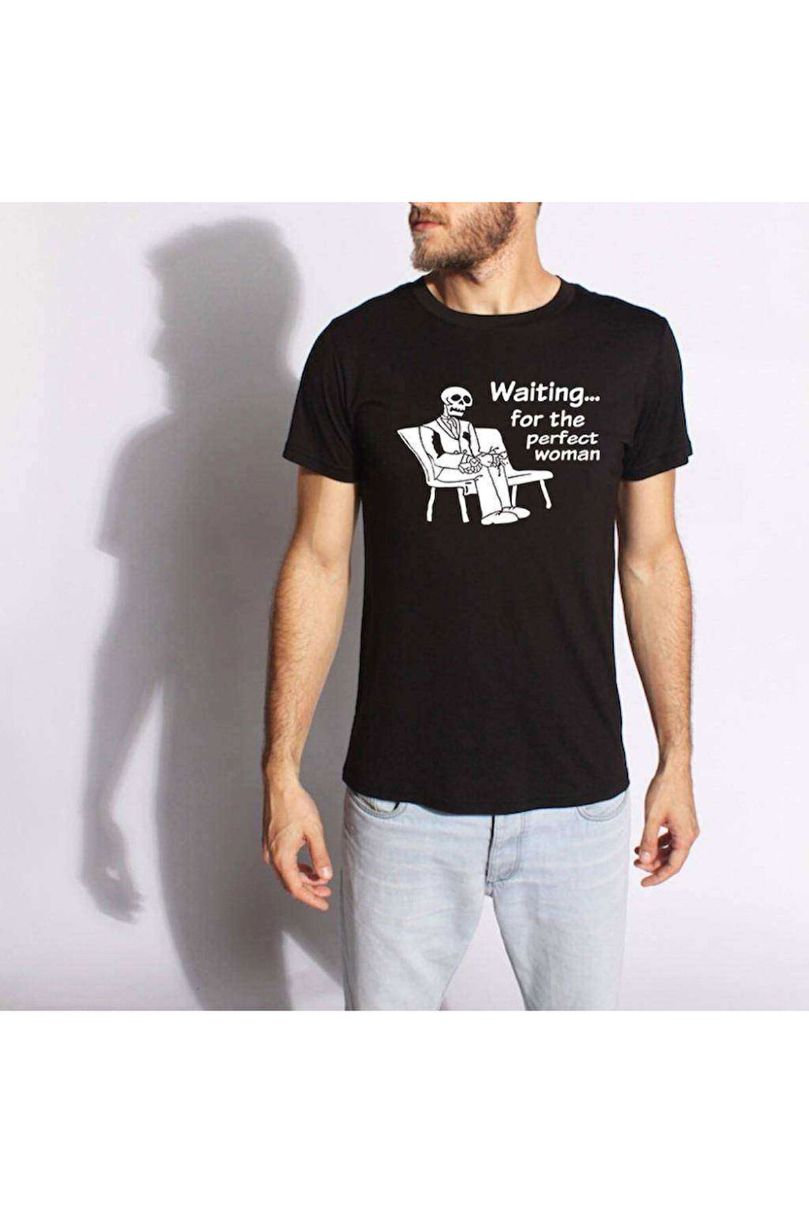 Tshirthane Perfect Women Komik Baskılı Erkek Dar Kesim Slim Fit t-shirt