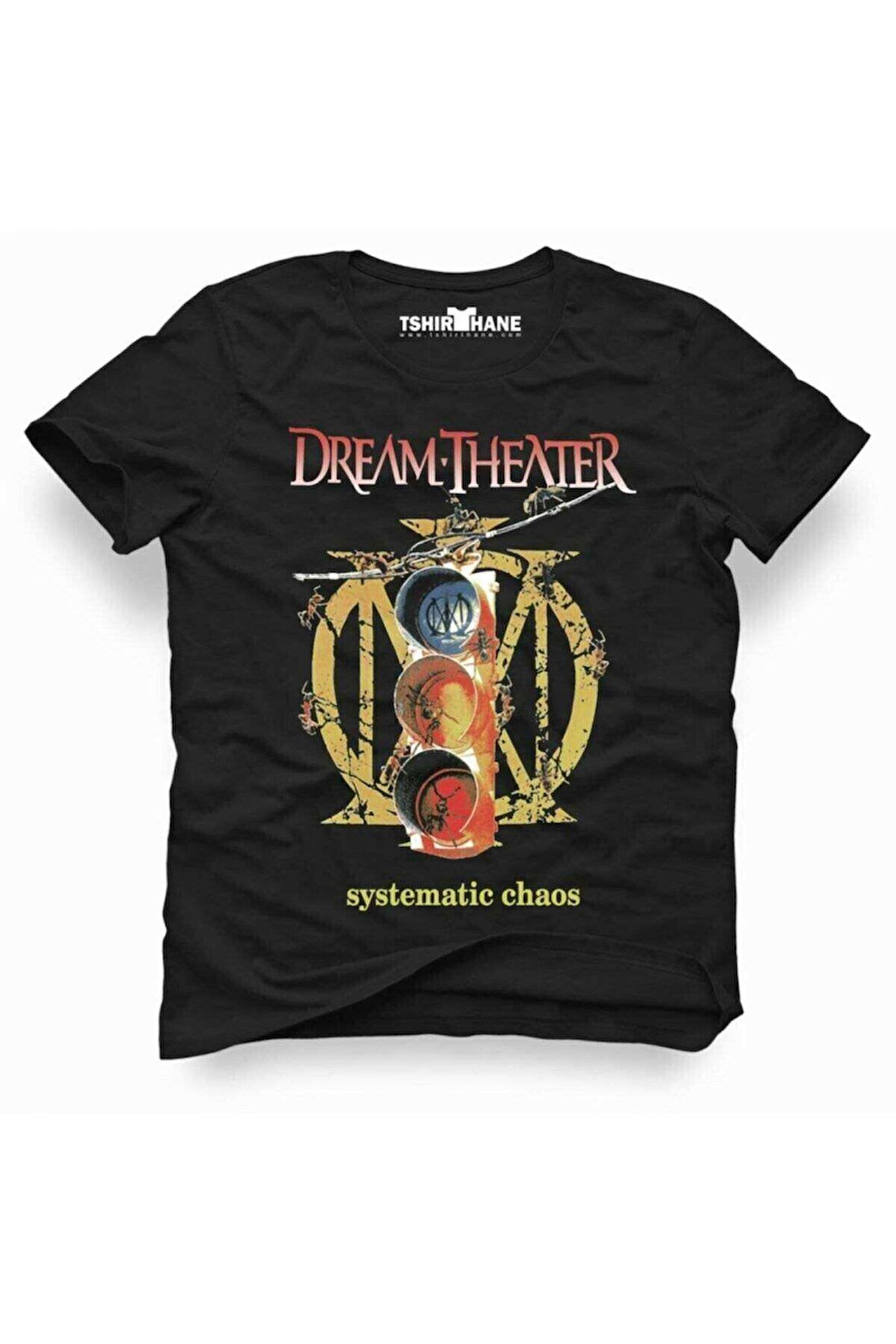 Tshirthane Dream Theater Systematic Chaos Rock Metal Müzik Baskılı Erkek t-shirt