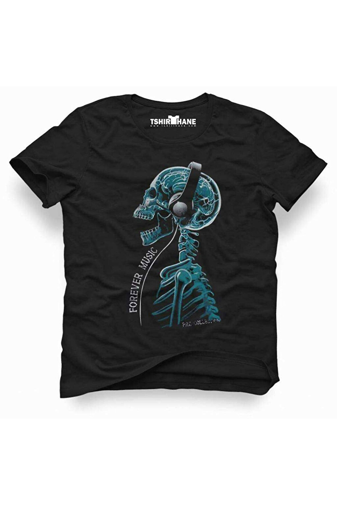 Tshirthane Forever Music Rock Metal Müzik Baskılı Erkek Dar Kesim Slim Fit t-shirt