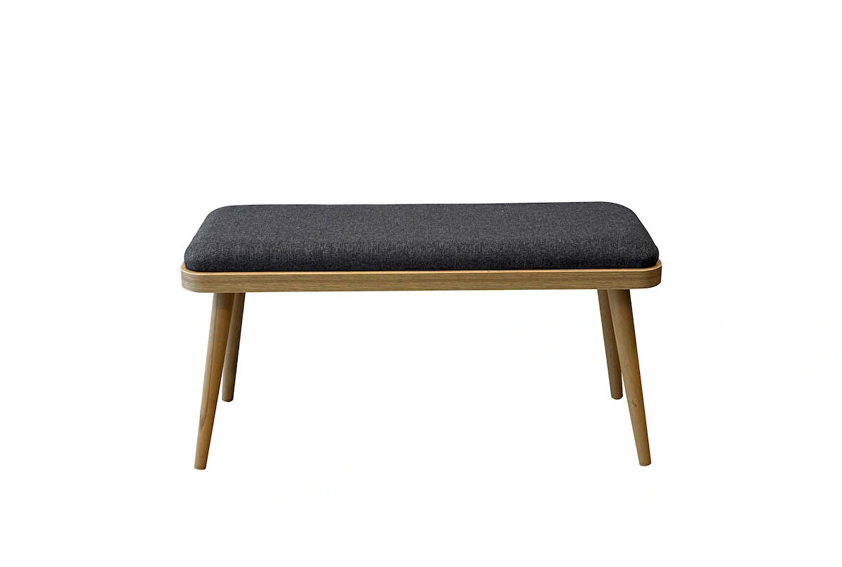 Esyala Saga Mini Bench, Karina Meşe Antrasit 1053