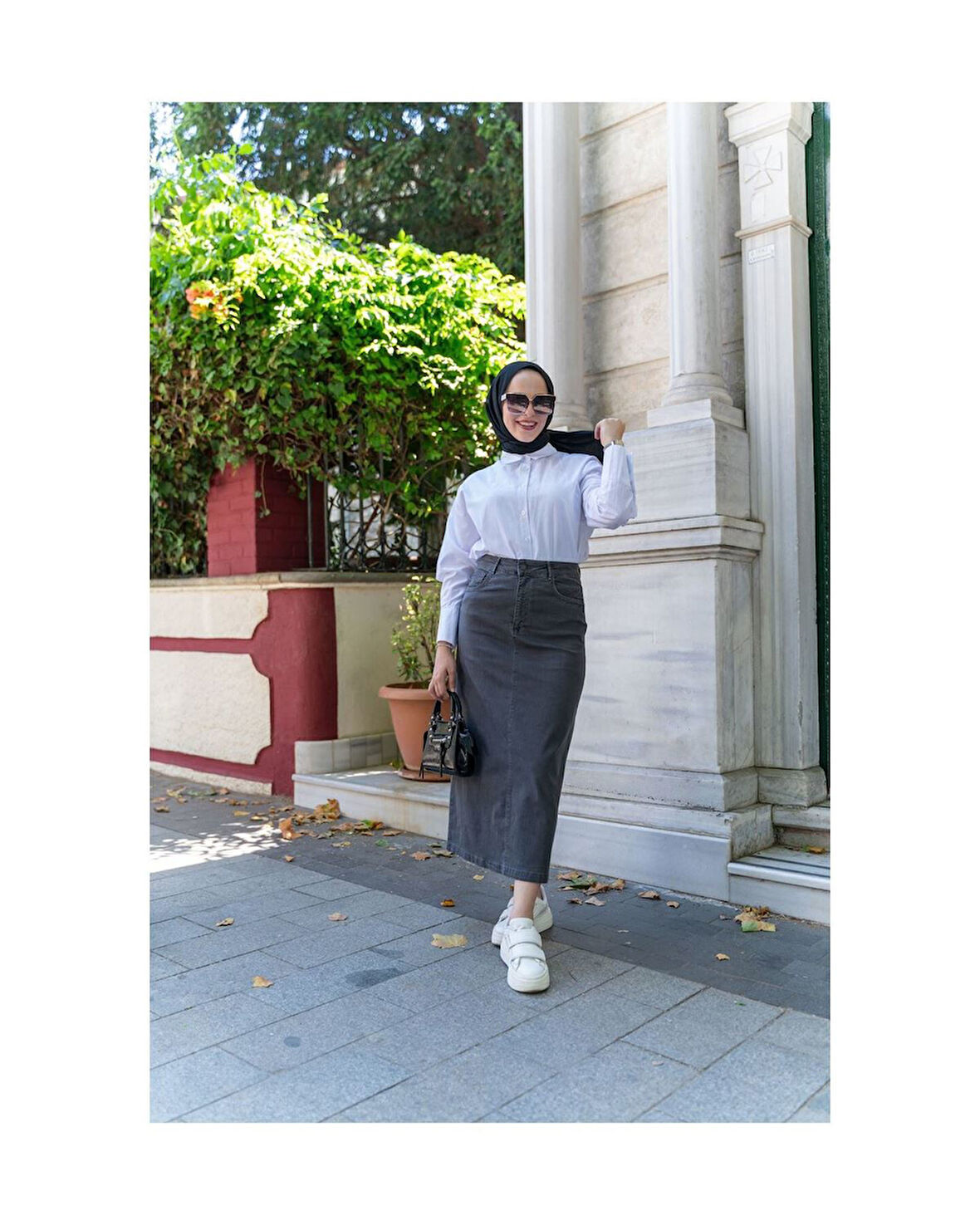 Ara Boy Likralı Gabardin Etek  Antik Antrasit-675