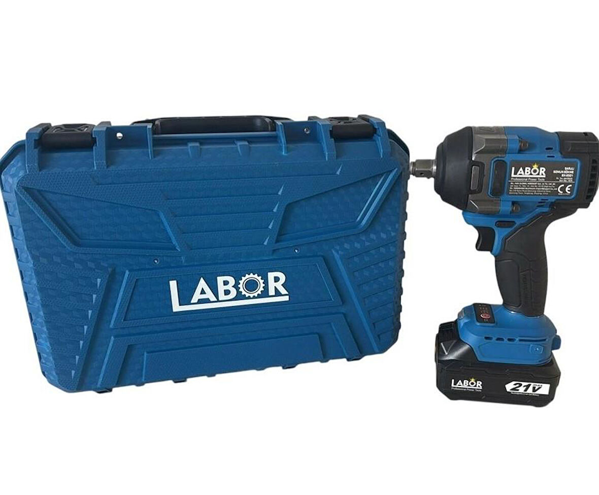 Labor BX-8501 1/2" Darbeli 21V 4.00 AH Çift Akülü 850 NM Çantalı Somun Sökme