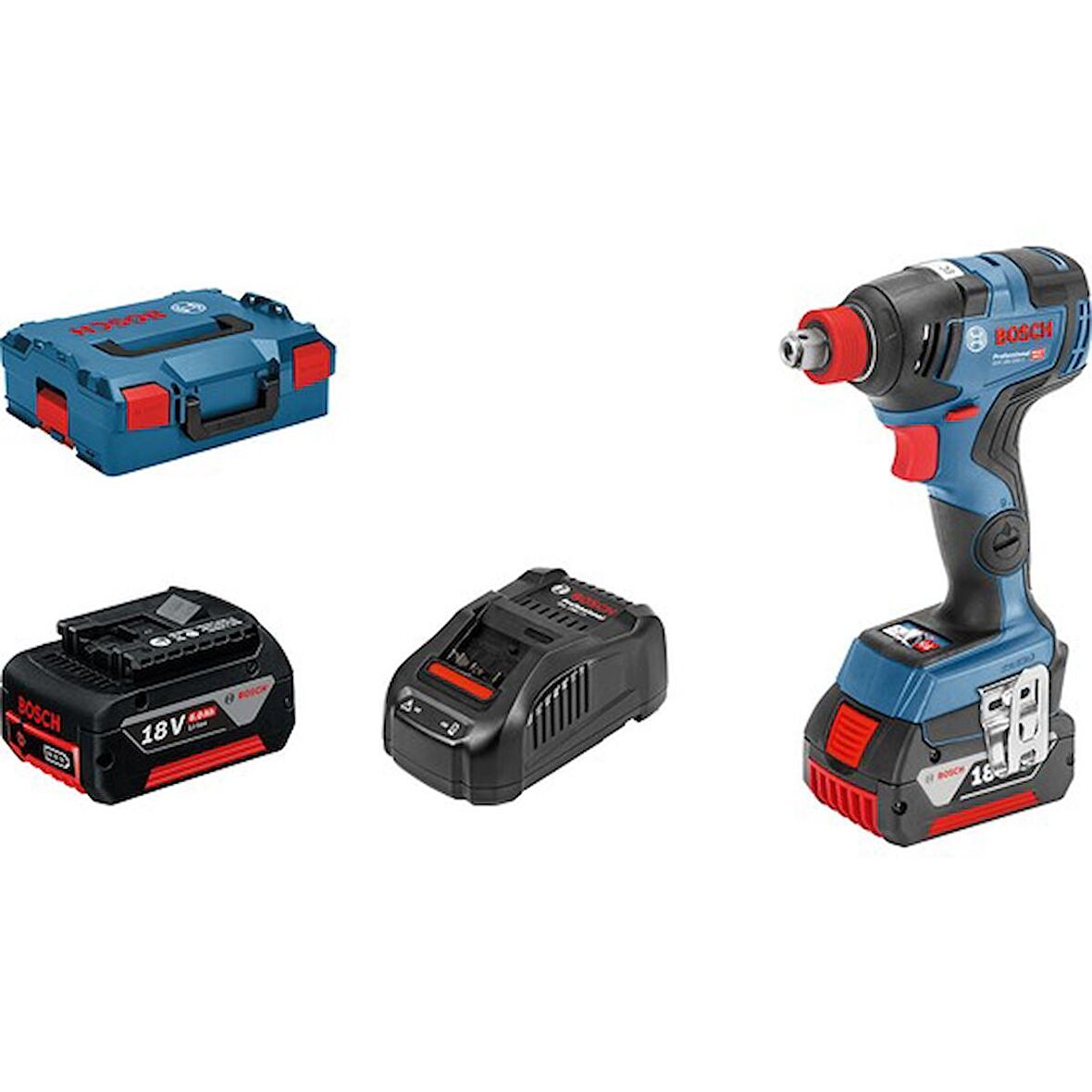 Bosch Professional GDX 18V-200 C 18 Volt 5.0 Ah Akülü Darbeli Somun Sıkma Makinesi 06019G4201