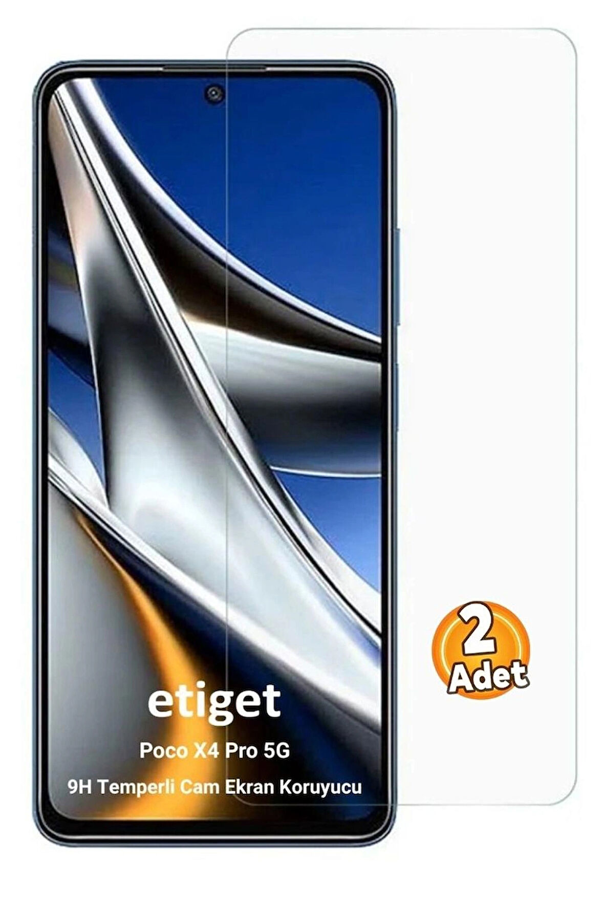 Xiaomi Poco X4 Pro 5G Temperli 9H Cam Ekran Koruyucu (2 ADET)