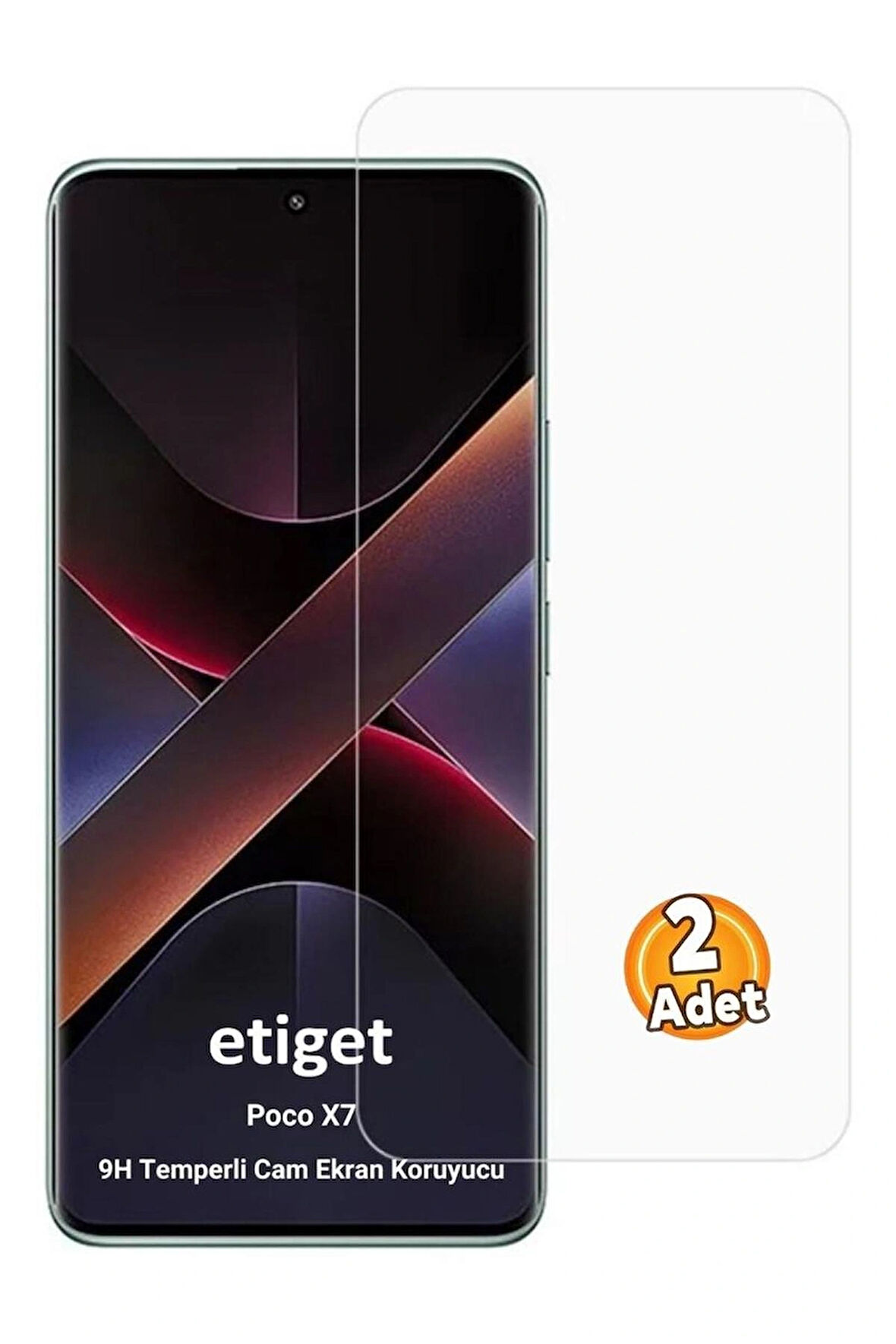 Xiaomi Poco X7 Pro Temperli 9H Cam Ekran Koruyucu (2 ADET)
