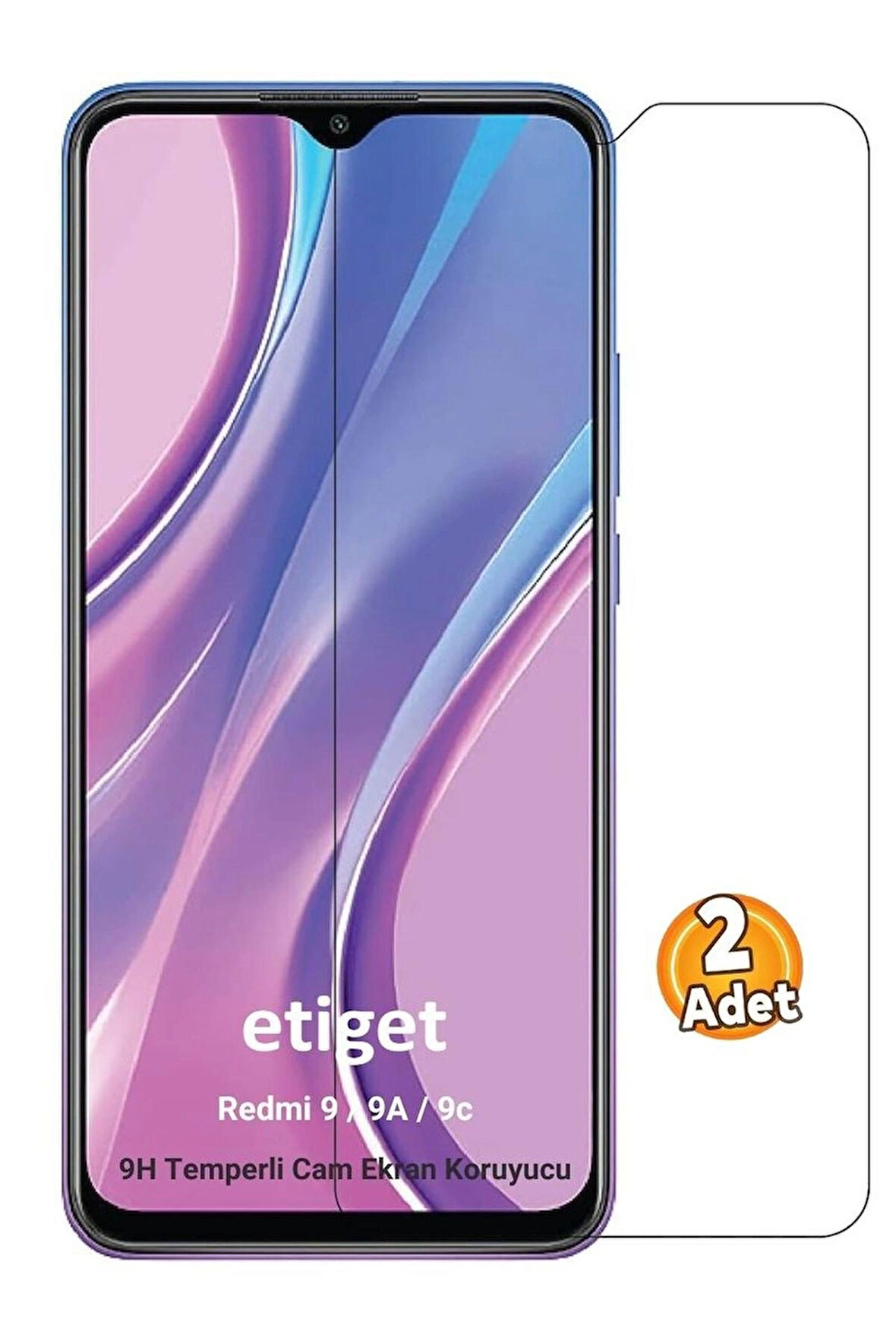 Xiaomi Redmi 9 / 9A / 9C Temperli 9H Cam Ekran Koruyucu (2 ADET)