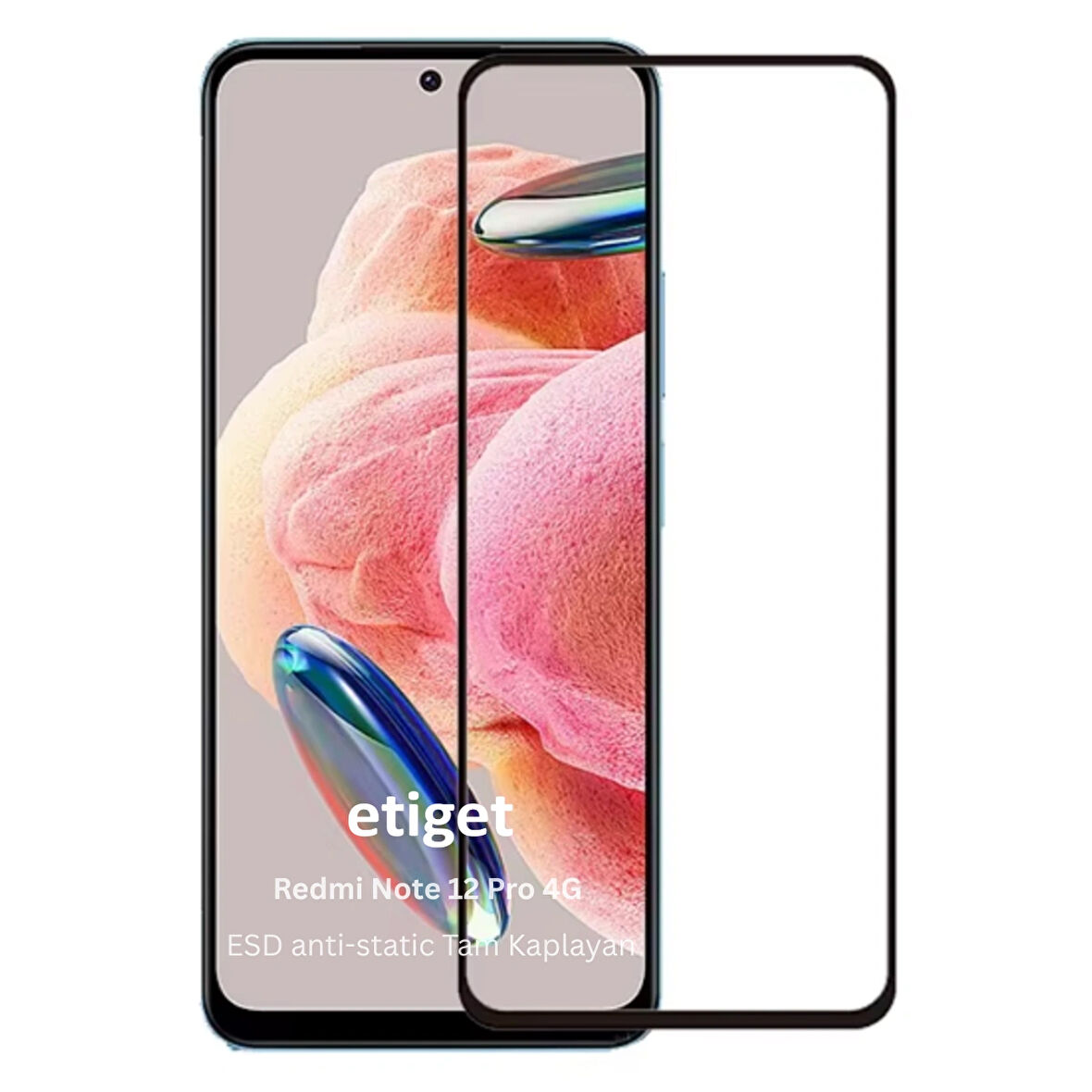 Xiaomi Redmi Note 12 Pro 4G ESD Cam Ekran Koruyucu 6D GLASS