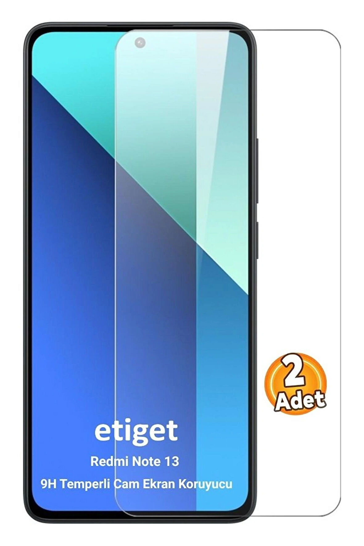 Xiaomi Redmi Note 13 Temperli 9H Cam Ekran Koruyucu (2 ADET)