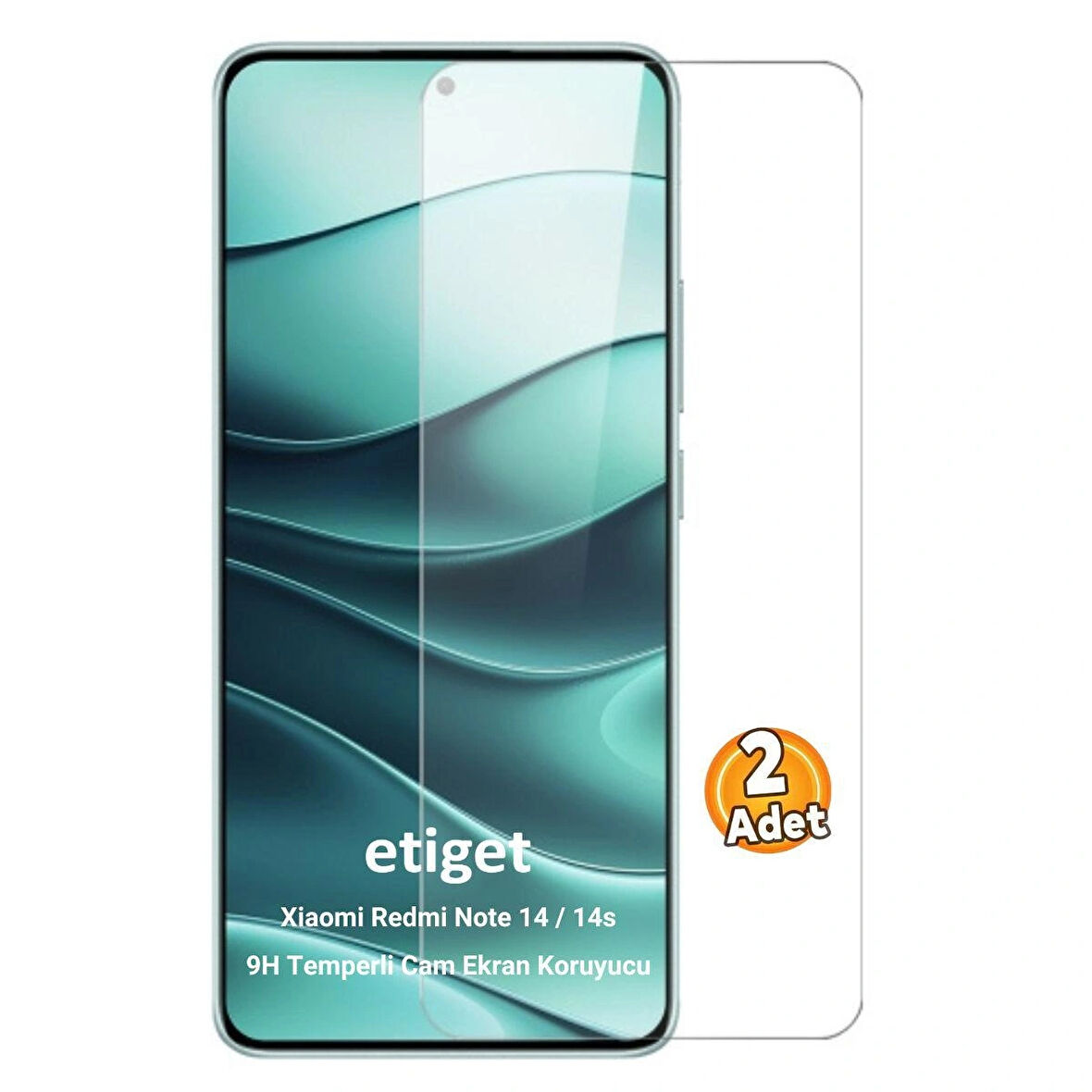 Xiaomi Redmi Note 14 / 14s Temperli 9H Cam Ekran Koruyucu (2 ADET)