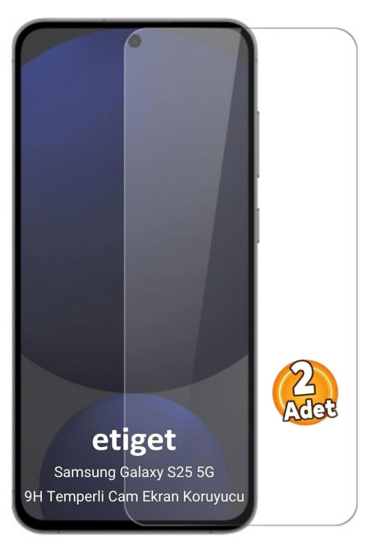 Samsung Galaxy S25 5G Temperli 9H Cam Ekran Koruyucu (2 ADET)