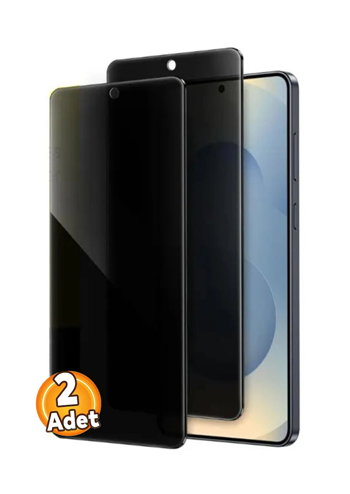 Samsung Galaxy S25 Edge Gizli Hayalet Cam Ekran Koruyucu 9H Ultra Koruma (2 Adet)