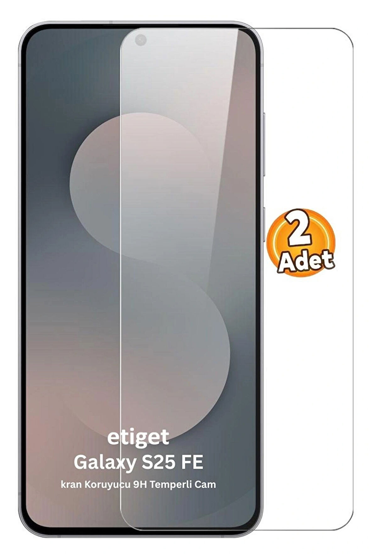 Samsung Galaxy S25 FE Ekran Koruyucu 9H Temperli Cam (2 ADET)