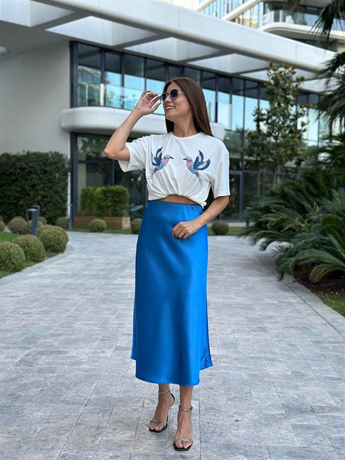 15806 Saten Etek - Saks