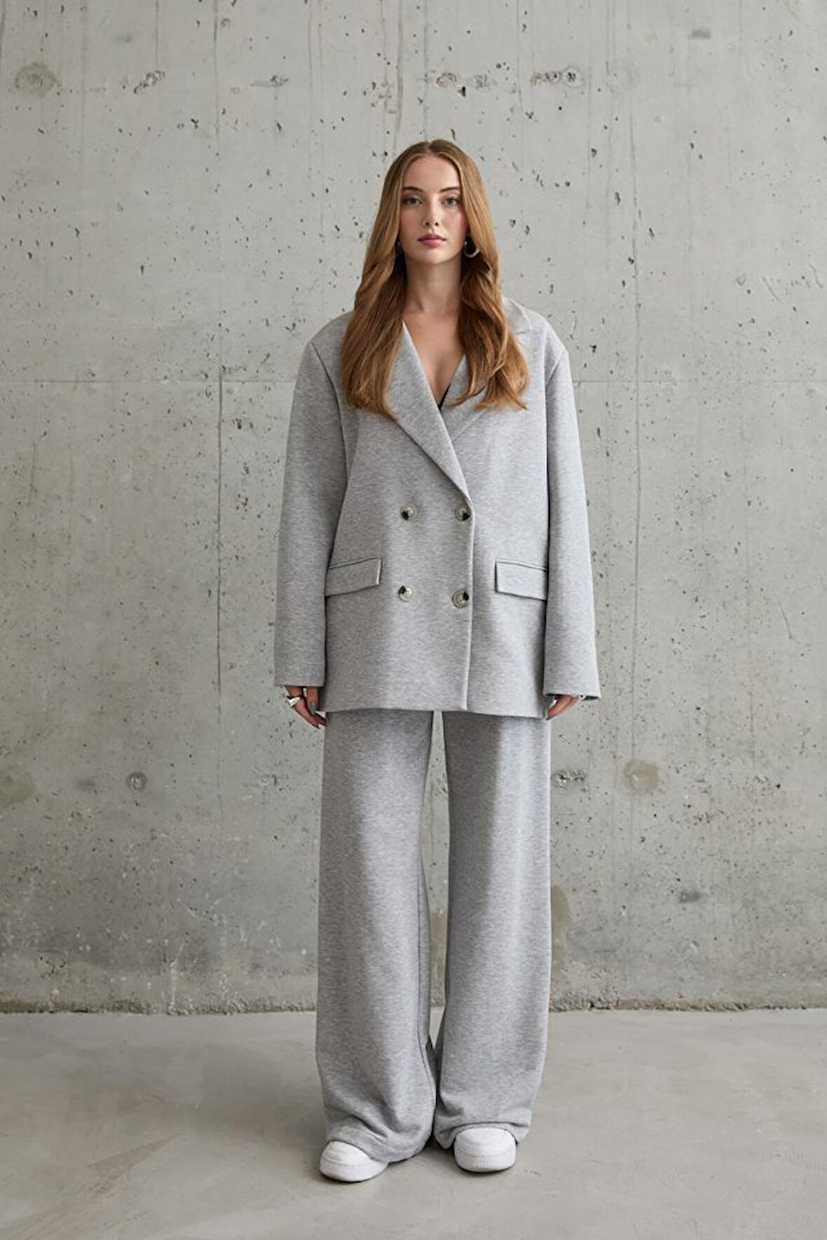 Gri 3-İplik Comfort Ceket Ve Pantolon Takım