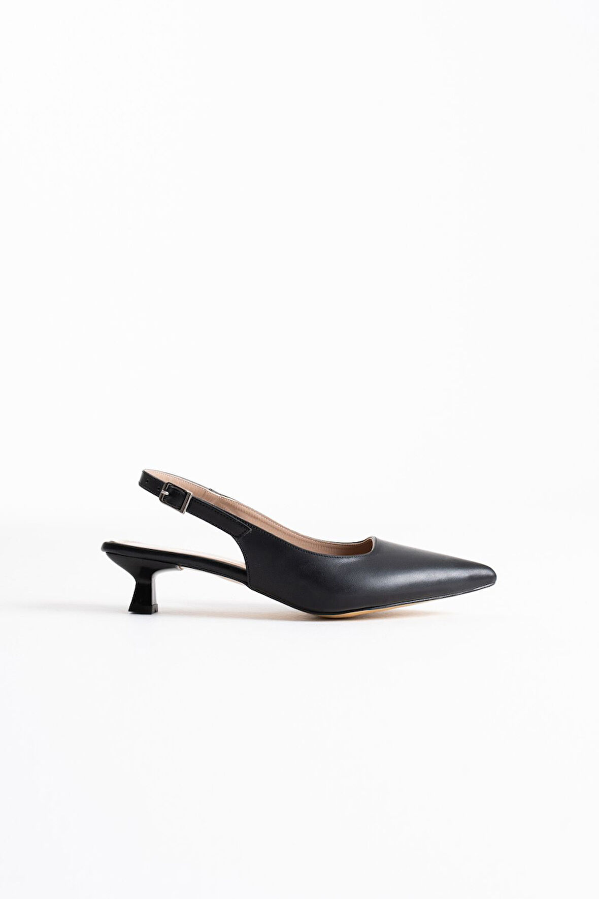 Maried Siyah Cilt Kadın Ayakkabı