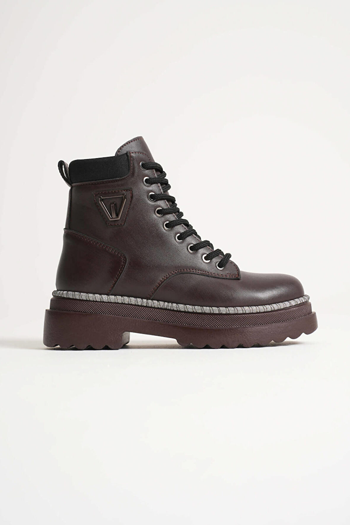 Fiora Özel Tasarım Kadın Kışlık Kalın Tabanlı Acı Kahve Bot