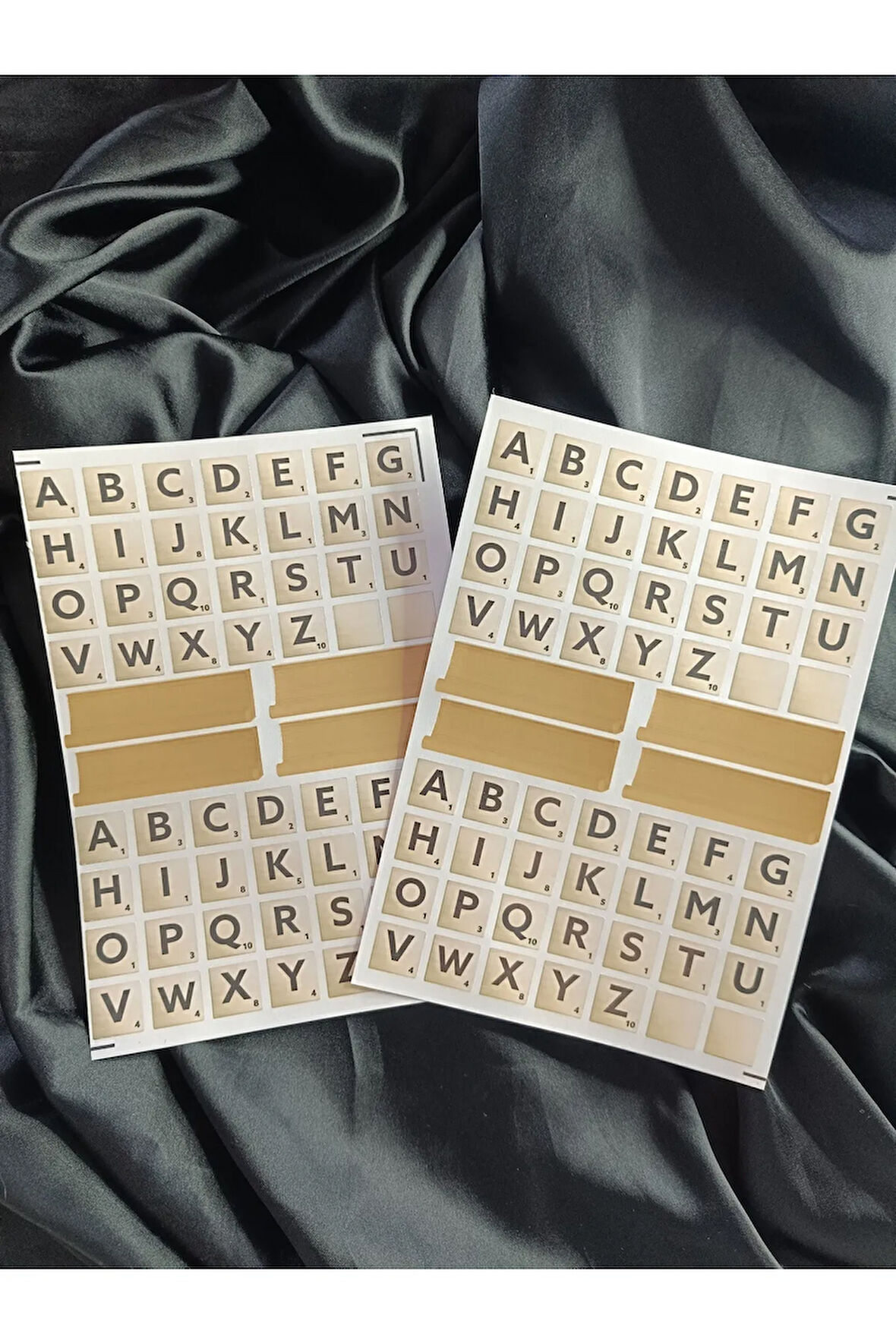 Scrabble Harfleri (Küçük) Etiket Seti, Bullet Journal, Planlayıcı Stickers