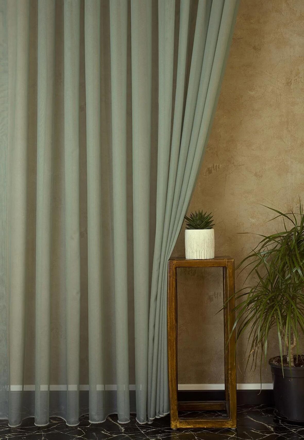 Massarelli Etamin Tül Yeşil 1-2,5 Orta Sık Pile